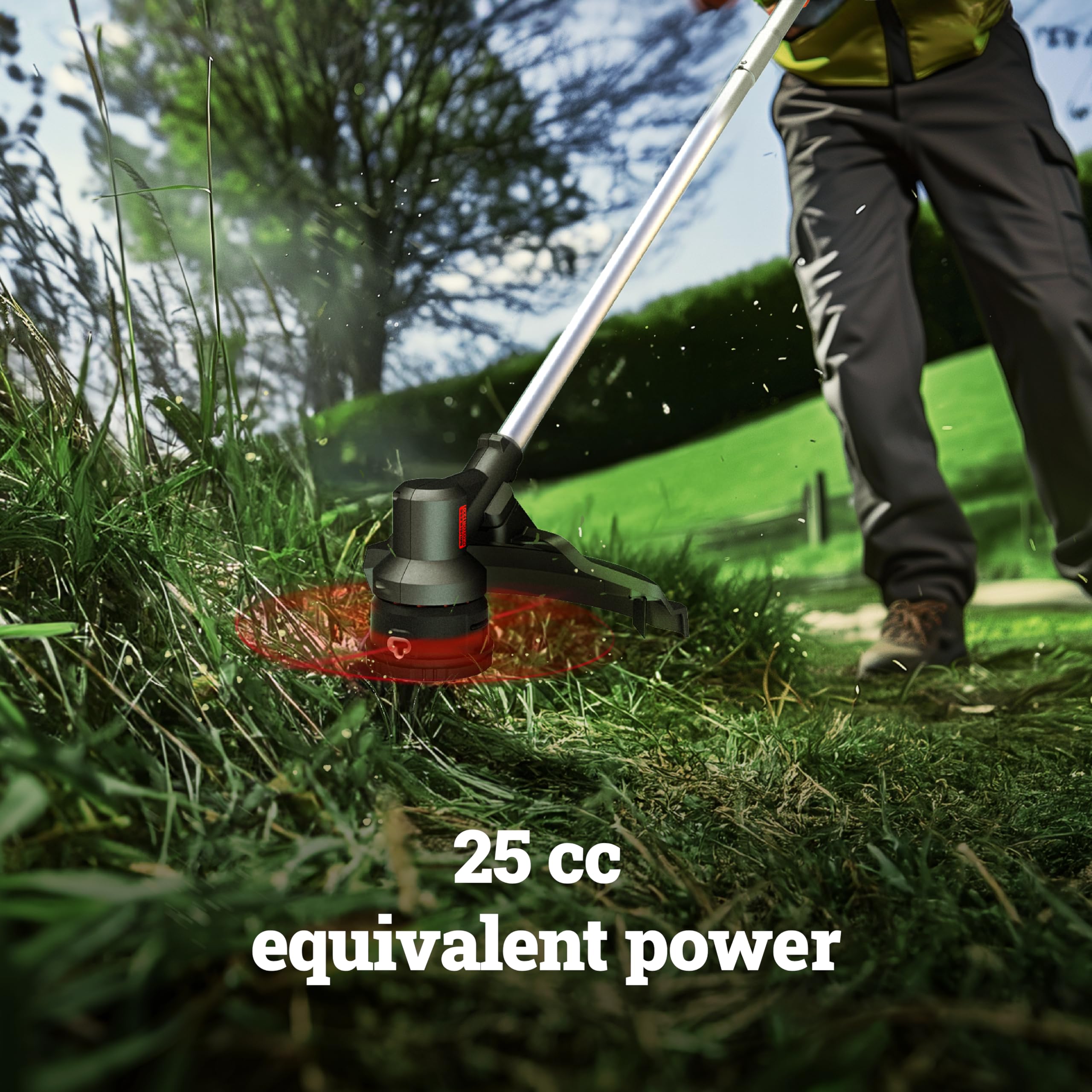 40V Worx Nitro 15" Cordless String Trimmer with Brushless Motor, Powerful Grass Trimmer with Dual-Exit Bump-Feed Head, Lightweight Weed Trimmer Easy-Load Spool Head – Batteries & Charger Included