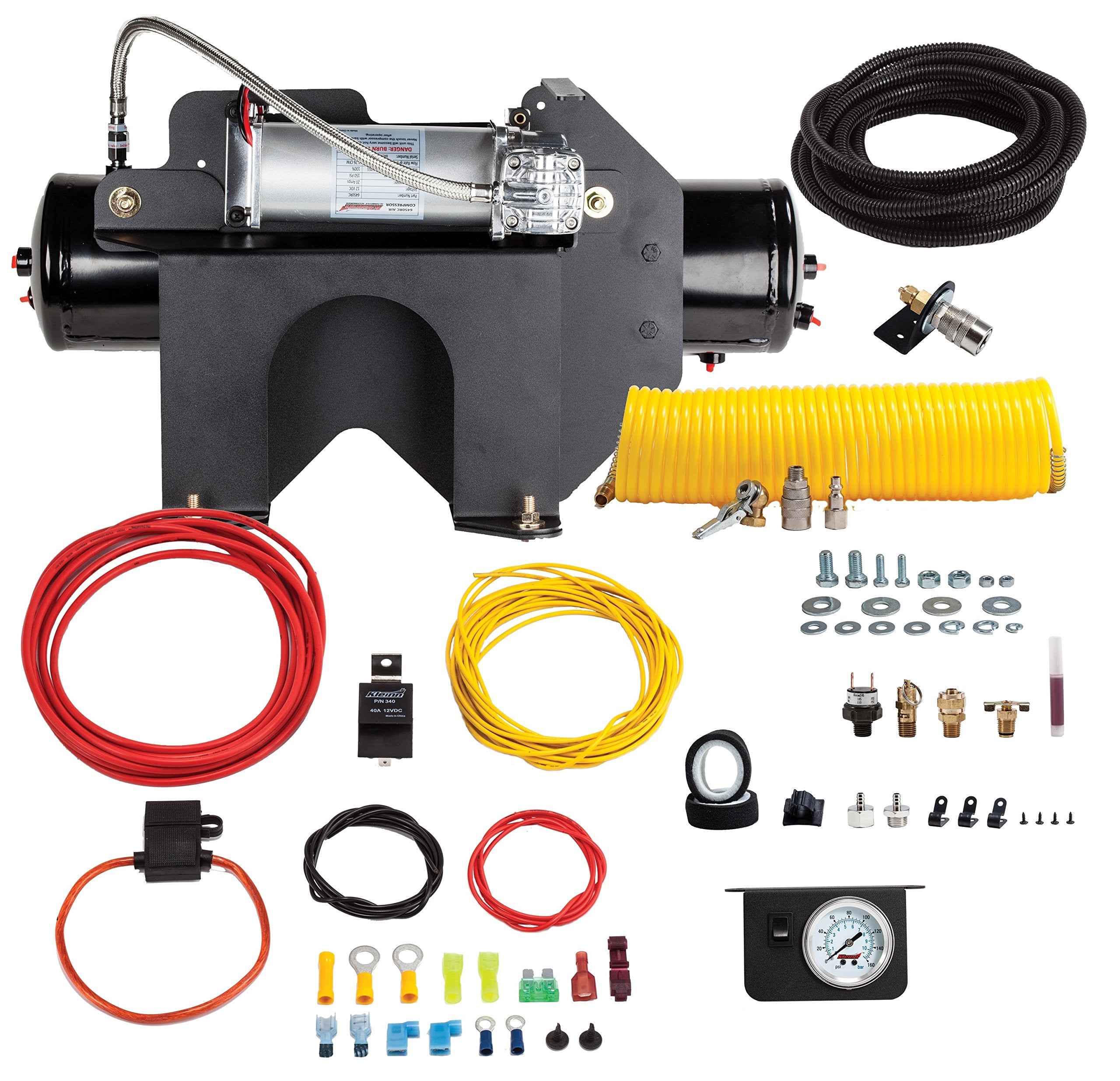 Kleinn Air Horns Ultimate HDOBA-6450 Bolt-On Onboard Air System for GM 2500HD/3500HD Diesel Trucks
