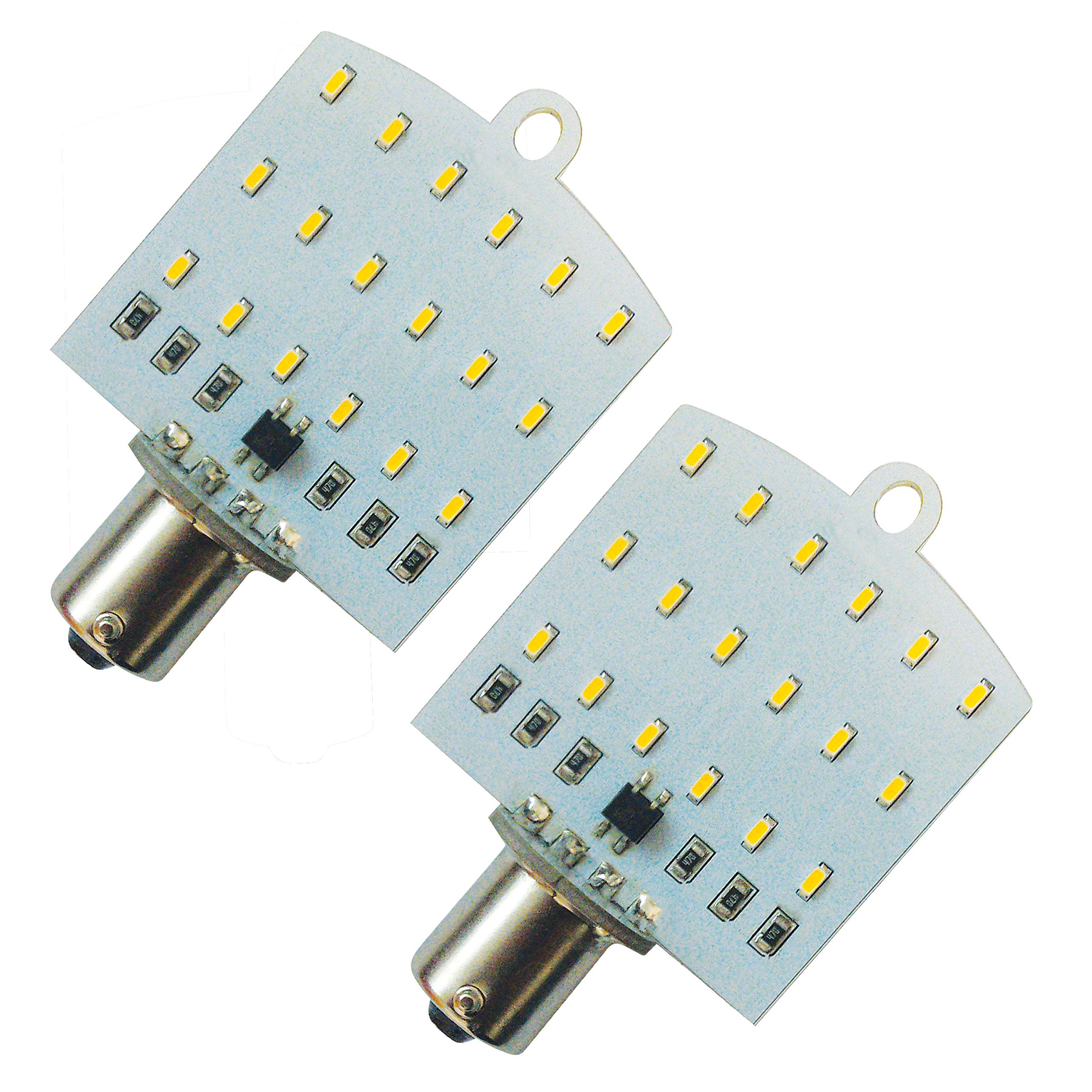 Valterra Products Group by Diamond Group 1141 and 1156 LED Replacement Flat Bulb, Fully Dimmable, 180LUM, 5500K, 0.12A, 20W (2 Pack) - DG72532VP