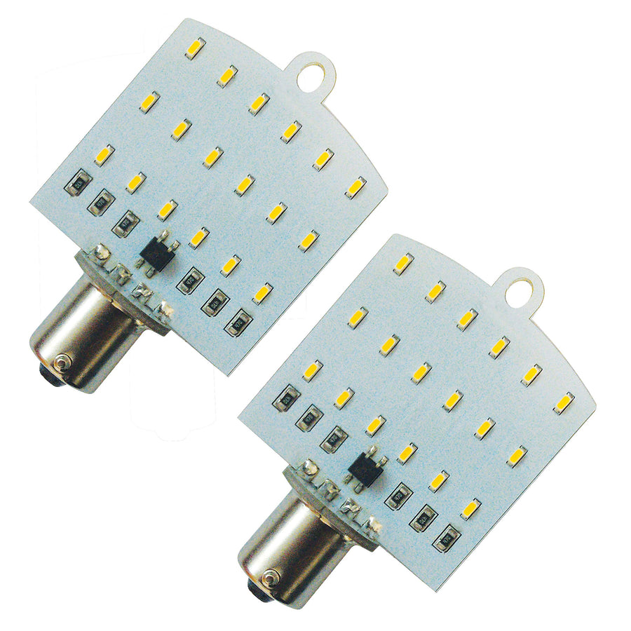 Valterra Products Group by Diamond Group 1141 and 1156 LED Replacement Flat Bulb, Fully Dimmable, 180LUM, 5500K, 0.12A, 20W (2 Pack) - DG72532VP