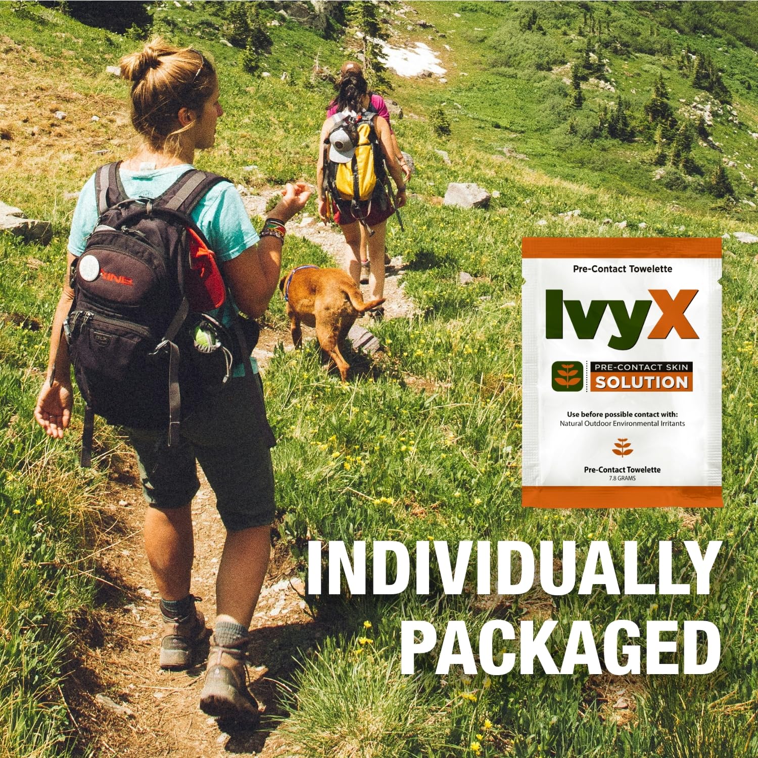 CoreTex Ivy X Pre-Contact Wipes Poison Ivy - Bulk Pack of 300 Single-Use Barrier Wipes to Help Prevent Itchy Rashes - Also Works on Poison Oak & Sumac Oils - Quick Dry & Chalk-Free Formula