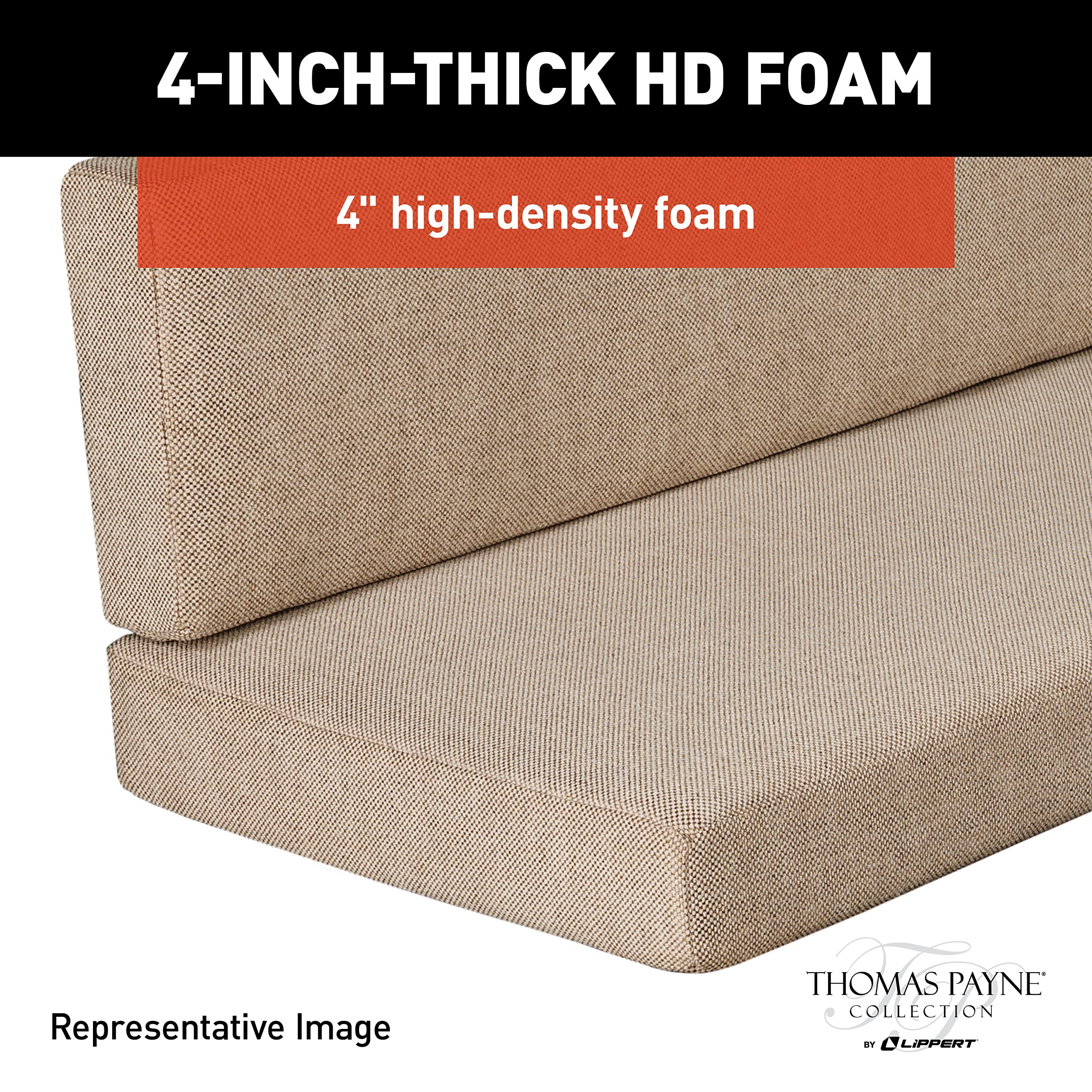RV Dinette Cushions Thomas Payne - 38" Millbrae