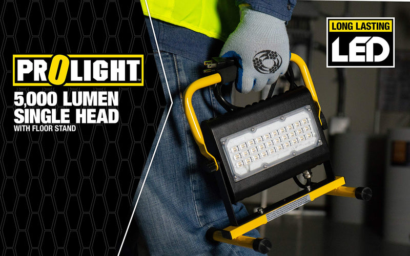 Slim Series ProLight 411050 50w LED Work Light; Yellow/Black