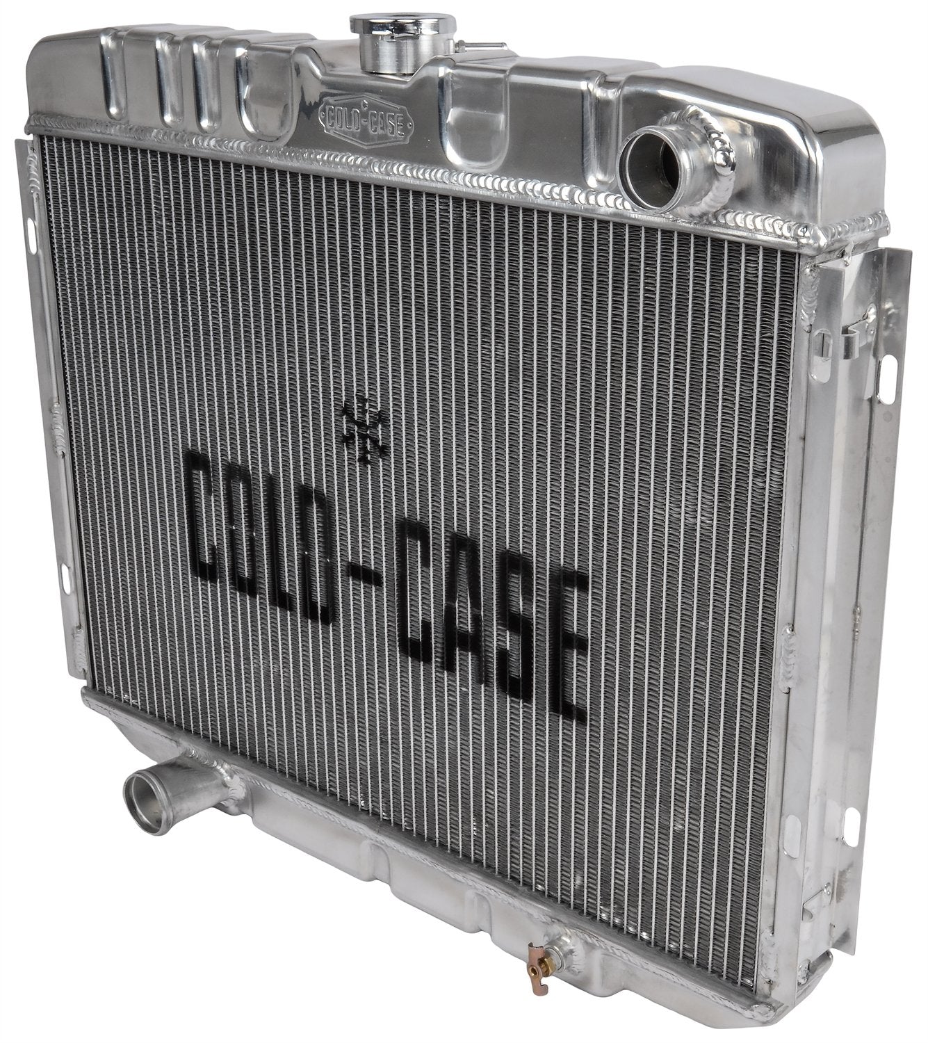24in COLD - CASE Radiators Mustang BB 67-70 MT, silver (FOM588)