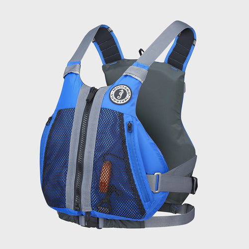 SURVIVAL MUSTANG Trident Harmonized Foam Front Zip PFD for Adults (Blue - S/M)