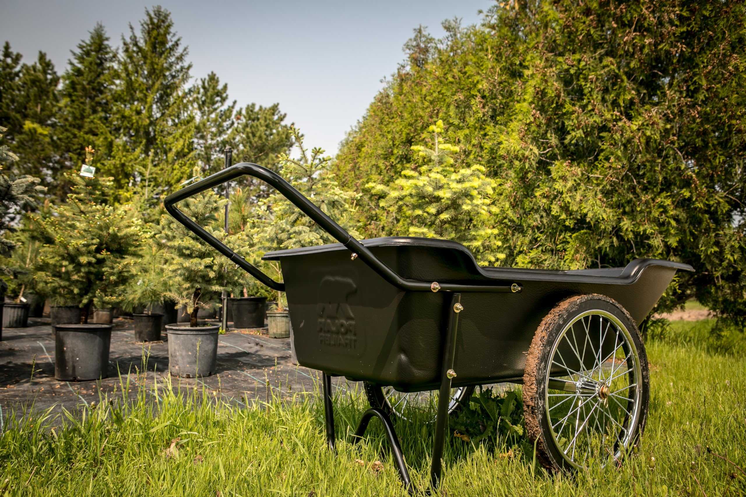 Heavy-Duty Polar Trailer Utility Cart – 10 Cu. Ft, 400 lb Capacity, Flat-Free Wheels for Ice Fishing, Firewood & Outdoor Hauling