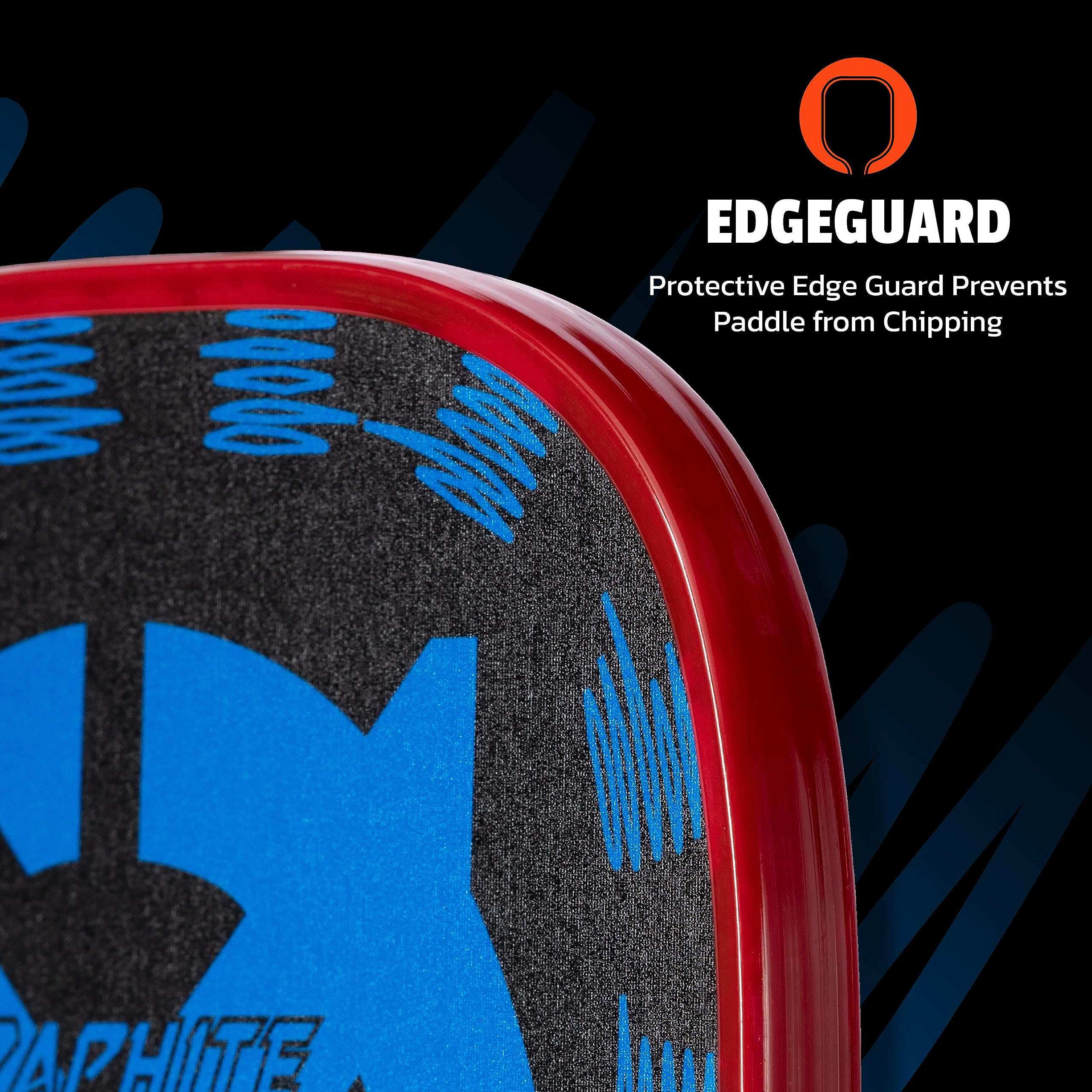 Graphite Onix Evoke Tear Drop Pickleball Paddle Features Tear Drop Shape, Polypropylene Core, and Graphite Face, Blue