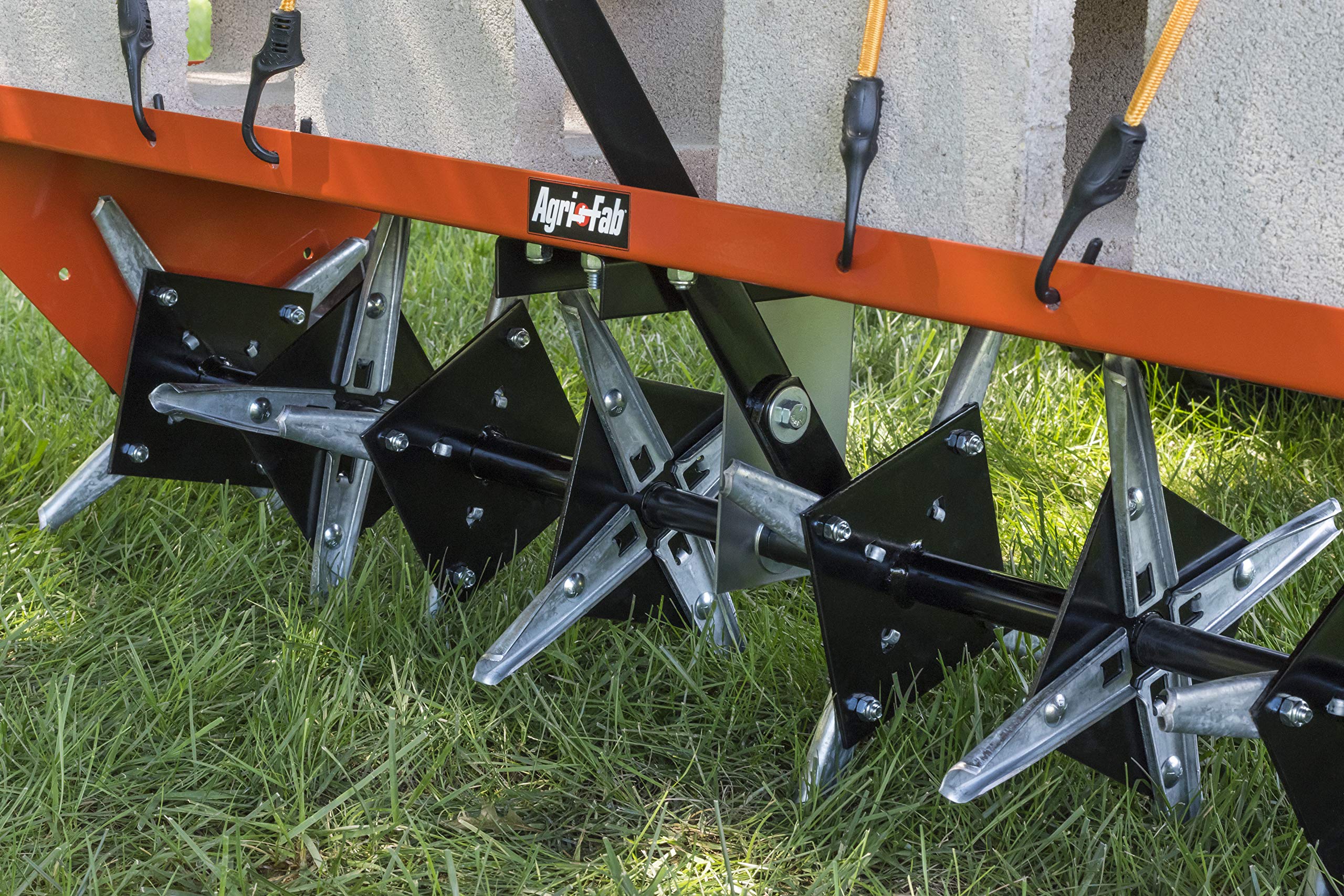 48" Agri-Fab Tow Behind Lawn Plug Aerator with Universal Hitch; Designed to Pull Behind Lawn & Garden Tractors