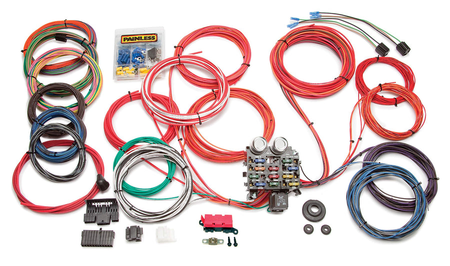 Classic Painless Performance 10120 Customizable Trunk Mount Chassis Harness - 21 Circuits