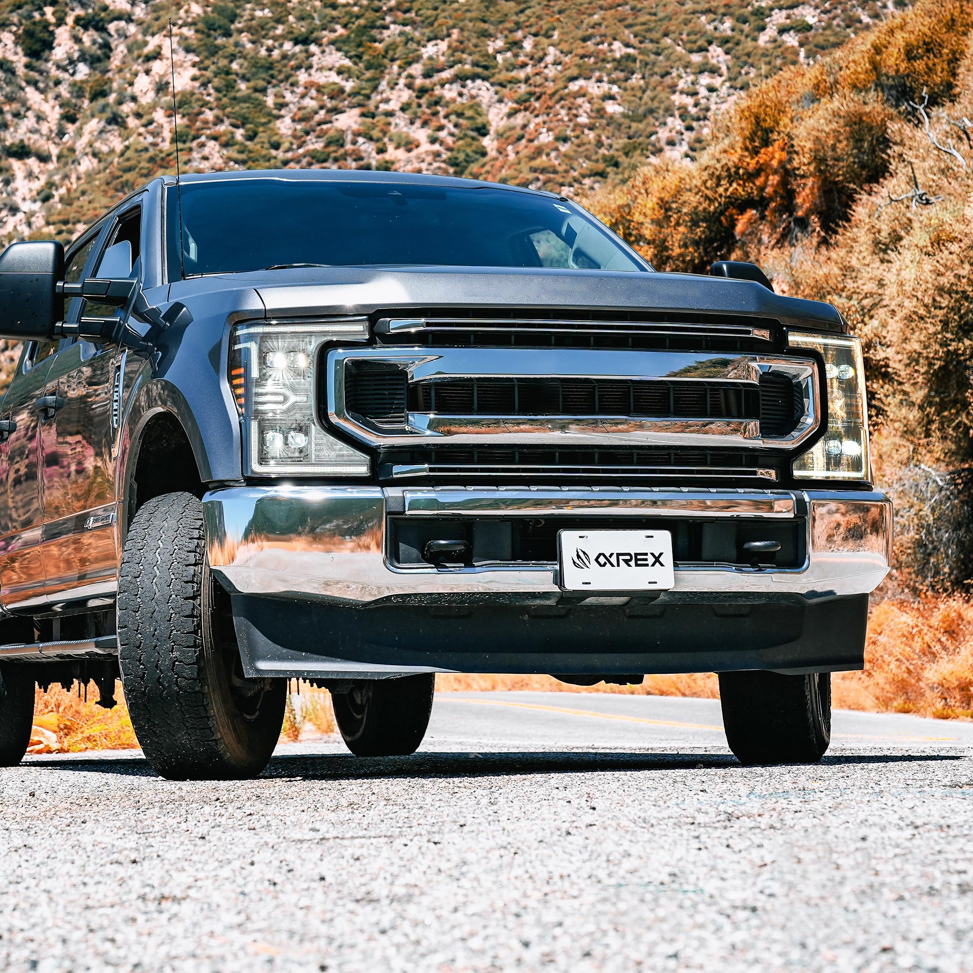 NOVA-Series AlphaRex Projector Headlights for 20-22 Super Duty LED Chrome