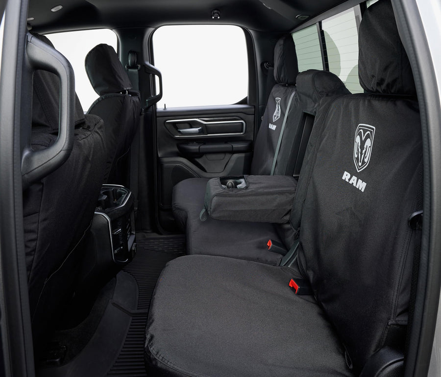 Endura Custom RAM Logo SeatSavers: Front Row Seat Covers for Ram 2500/3500 (2019-2024) by Covercraft