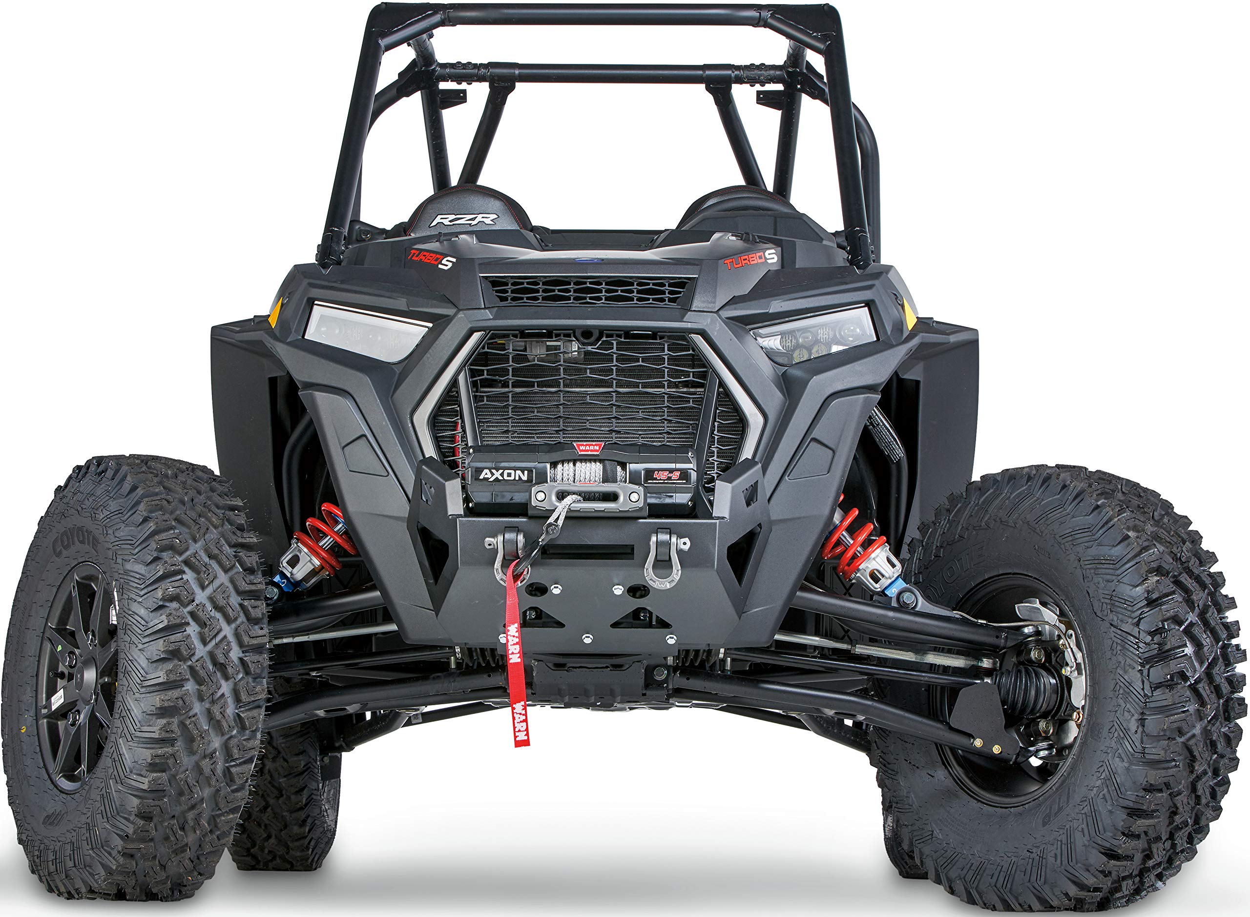 Front WARN 103420 ATV Bumper Mounting Kit, Fits: Polaris RZR XP Turbo S (2018-2021)