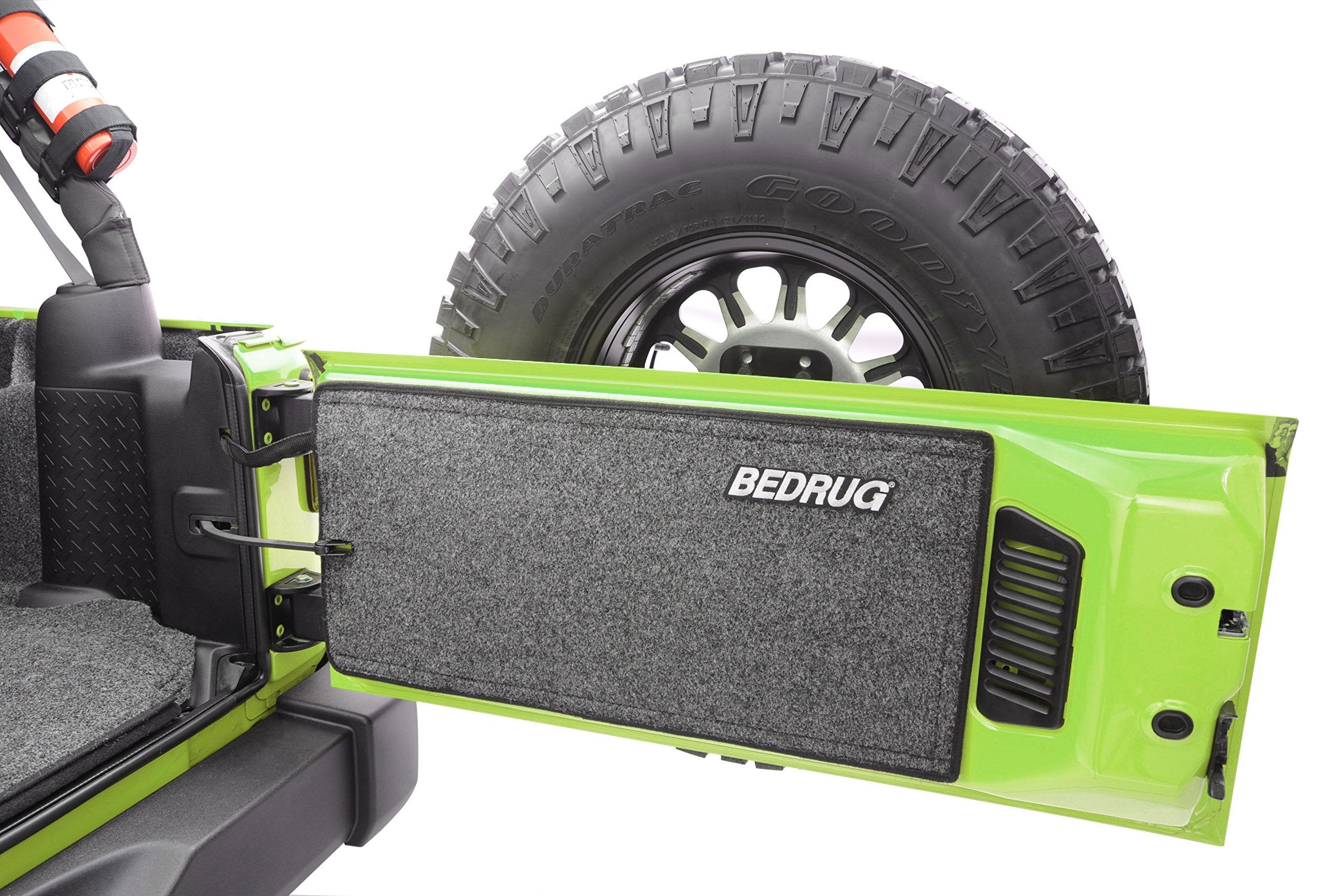 Jeep Cargo Kit - Bedrug | 2011 - 2018 Jeep Wrangler UNLTD JK 4 Door, Cargo Liner w/ Tailgate & Tub Liner | Grey - 5 pc. | BRJK11R4