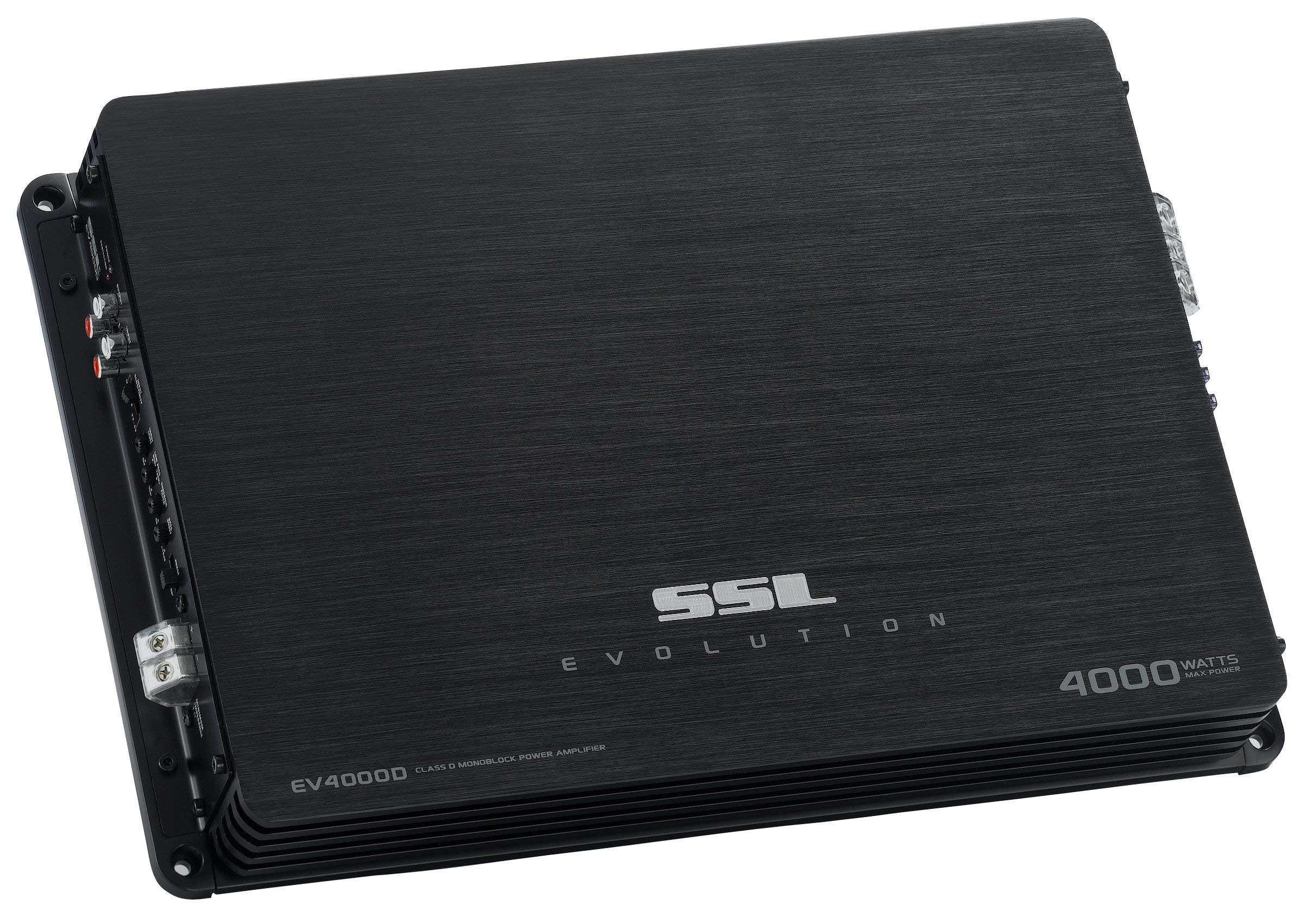 Sound Storm EV4000D Laboratories Class D Monoblock Car Audio Amplifier – 4000 High Output, 1 Ohm, Low Pass Crossover, Hook Up to Subwoofer for Bass