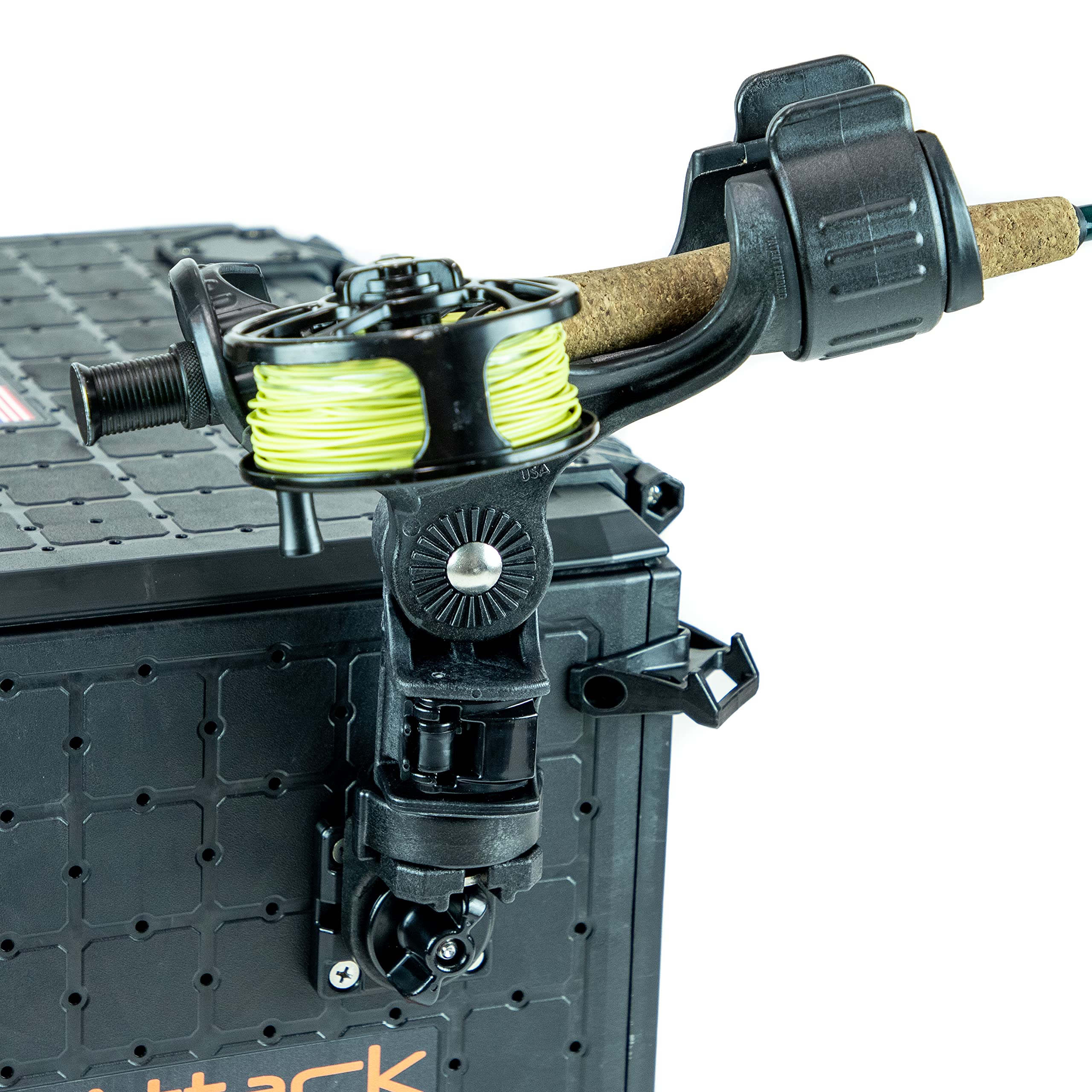 Yak Attack MightyMount GridLoc with 90° Adapter | Vertical Mount Base for VISICarbon Pro, PanFish Pro & LockNLoad Accessories | Fits BlackPak Pro GridLoc Platform & Kayak Installs | Made in USA