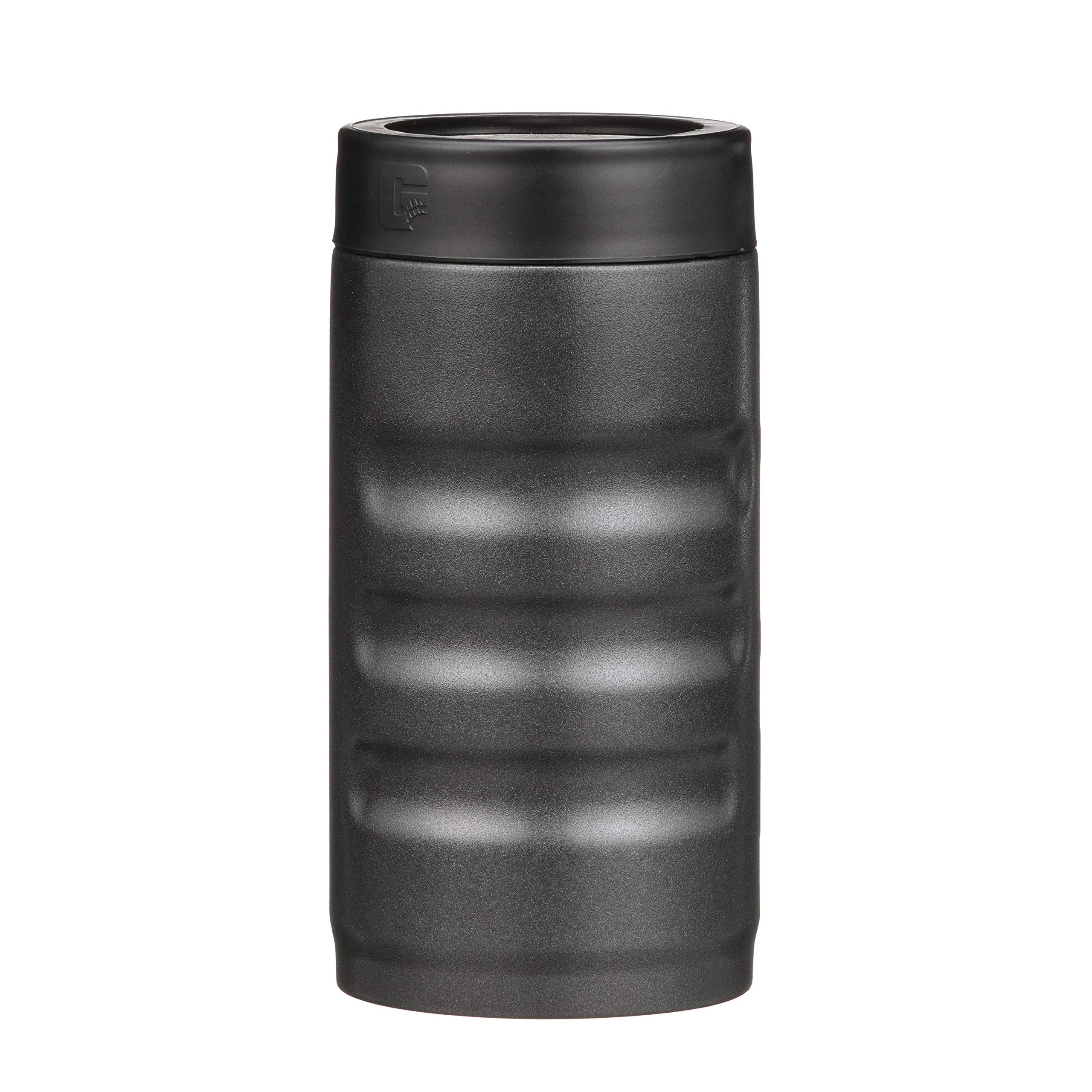 16 oz Grizzly Grip Pounder | Stainless Steel Vacuum Insulated Can Cooler | For 16 oz Tallboy Beer and Energy Drinks Reusable Durable | Charcoal