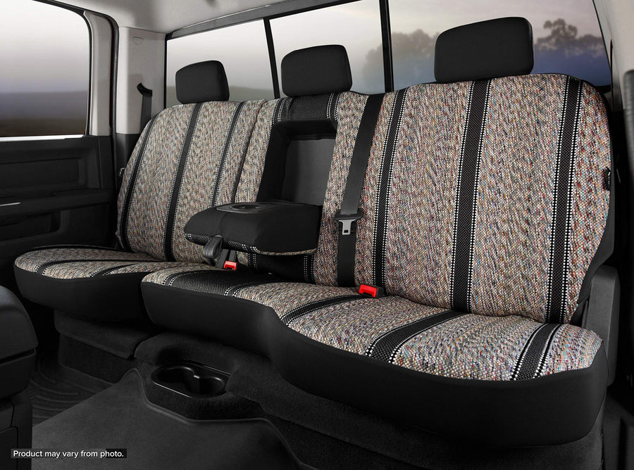 Custom Fit Fia TR42-27 BLACK Rear Seat Cover Split Seat 60/40 - Saddle Blanket, (Black)