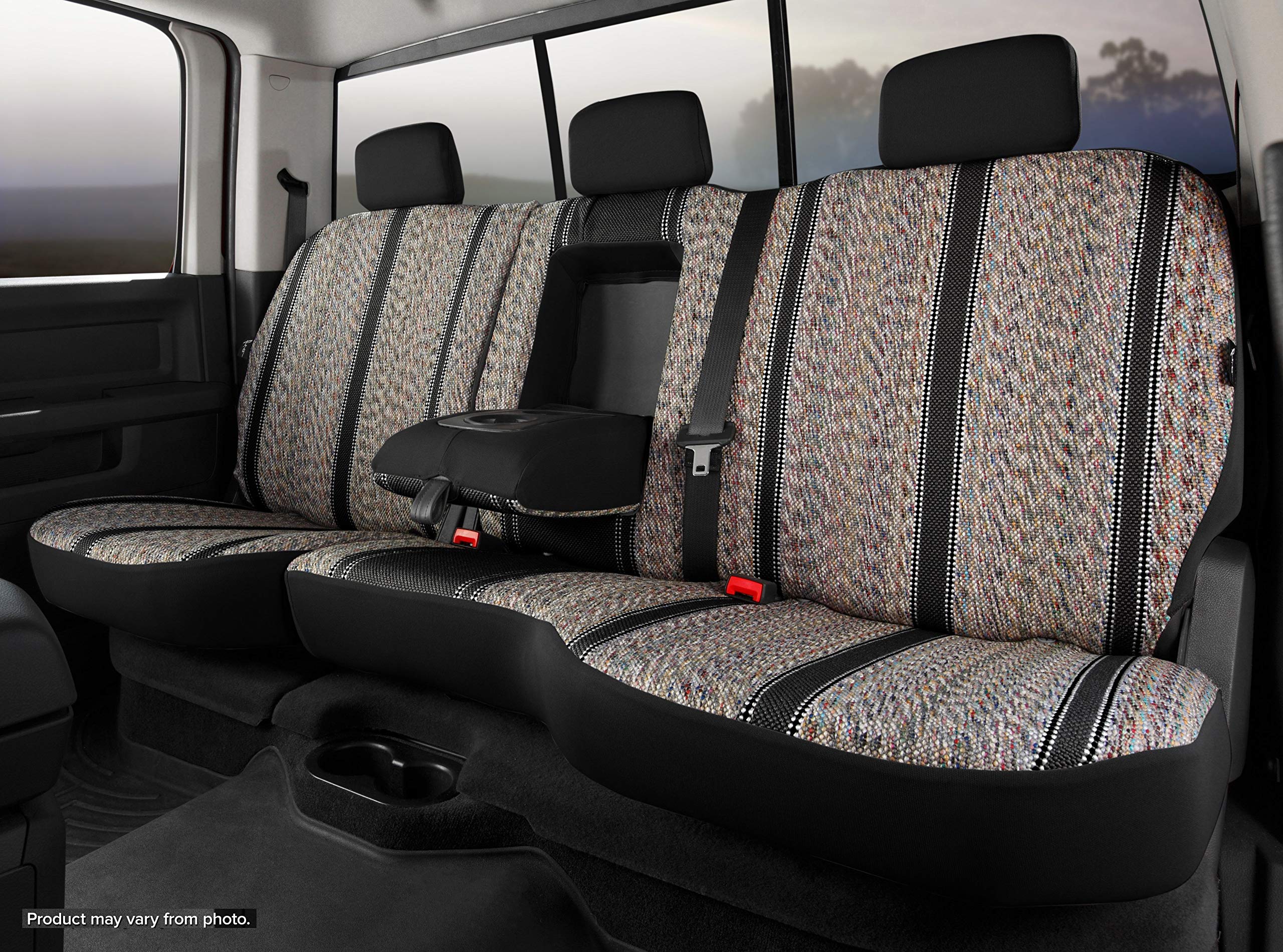 Custom Fit Fia TR42-81 BLACK Rear Seat Cover Split Seat 60/40 - Saddle Blanket, (Black)