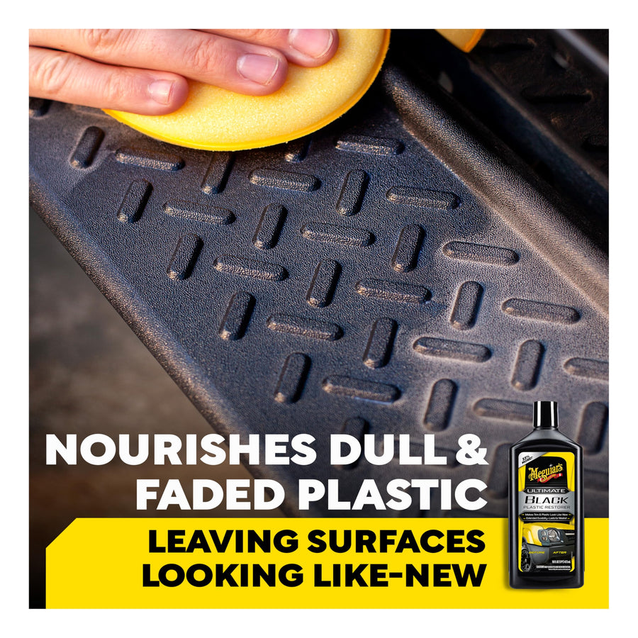 Ultimate Black Plastic Restorer Meguiar's, 16OZ BT, 6/CV