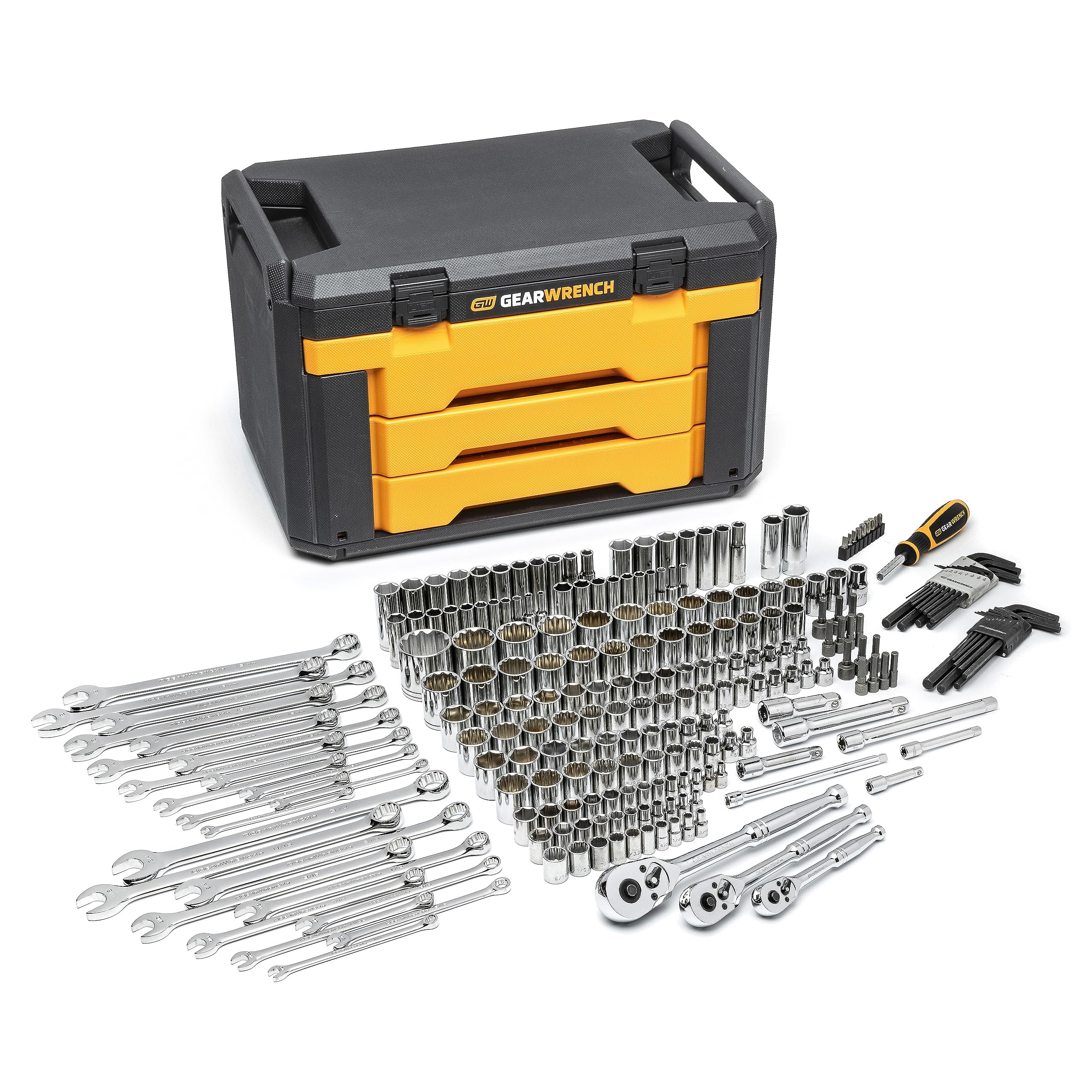 Mechanics Tool Set GEARWRENCH 239 Pc. 1/4, 3/8, 1/2 - 80942