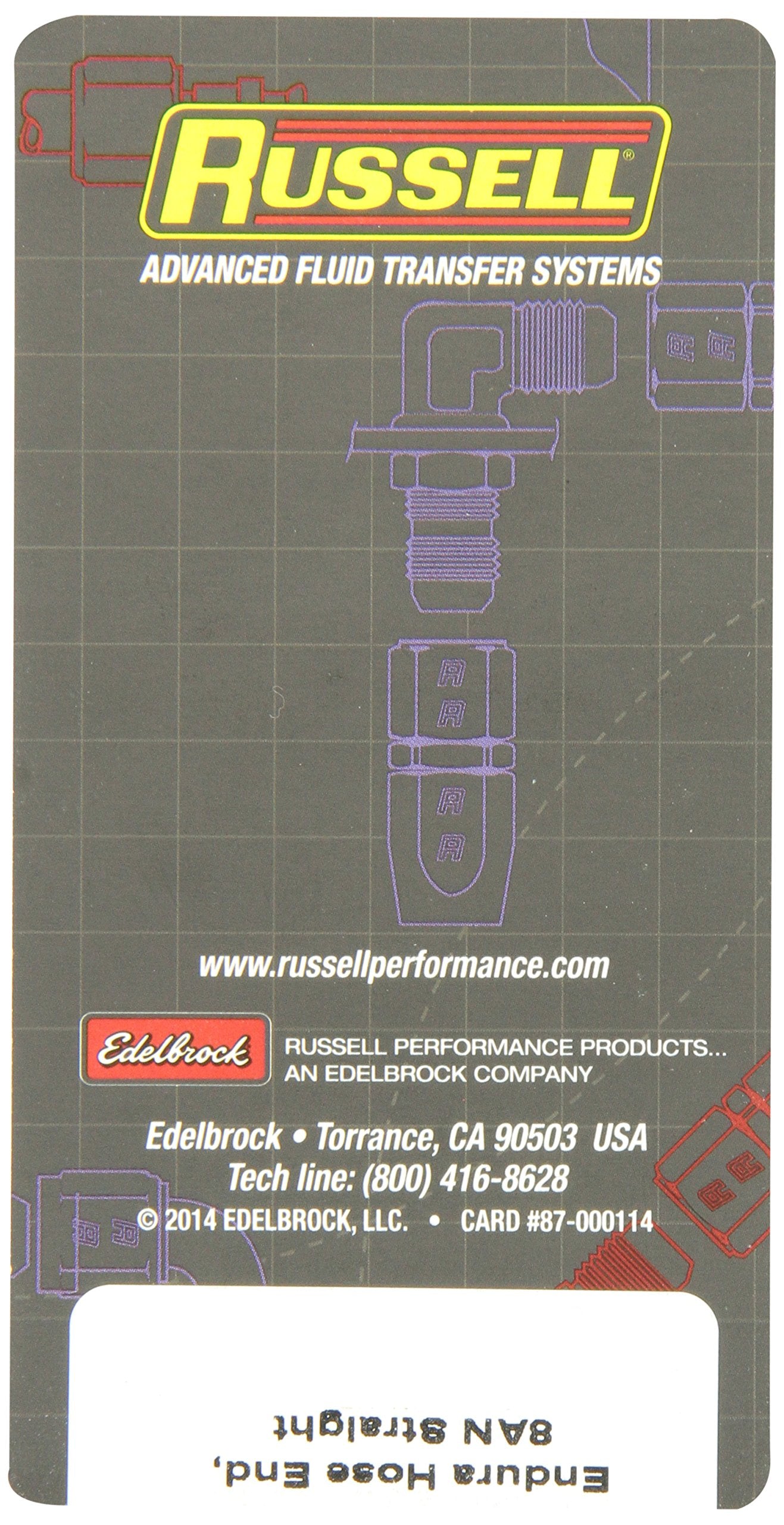 620471 RUSSELL Endura Hose End, 8 Straight