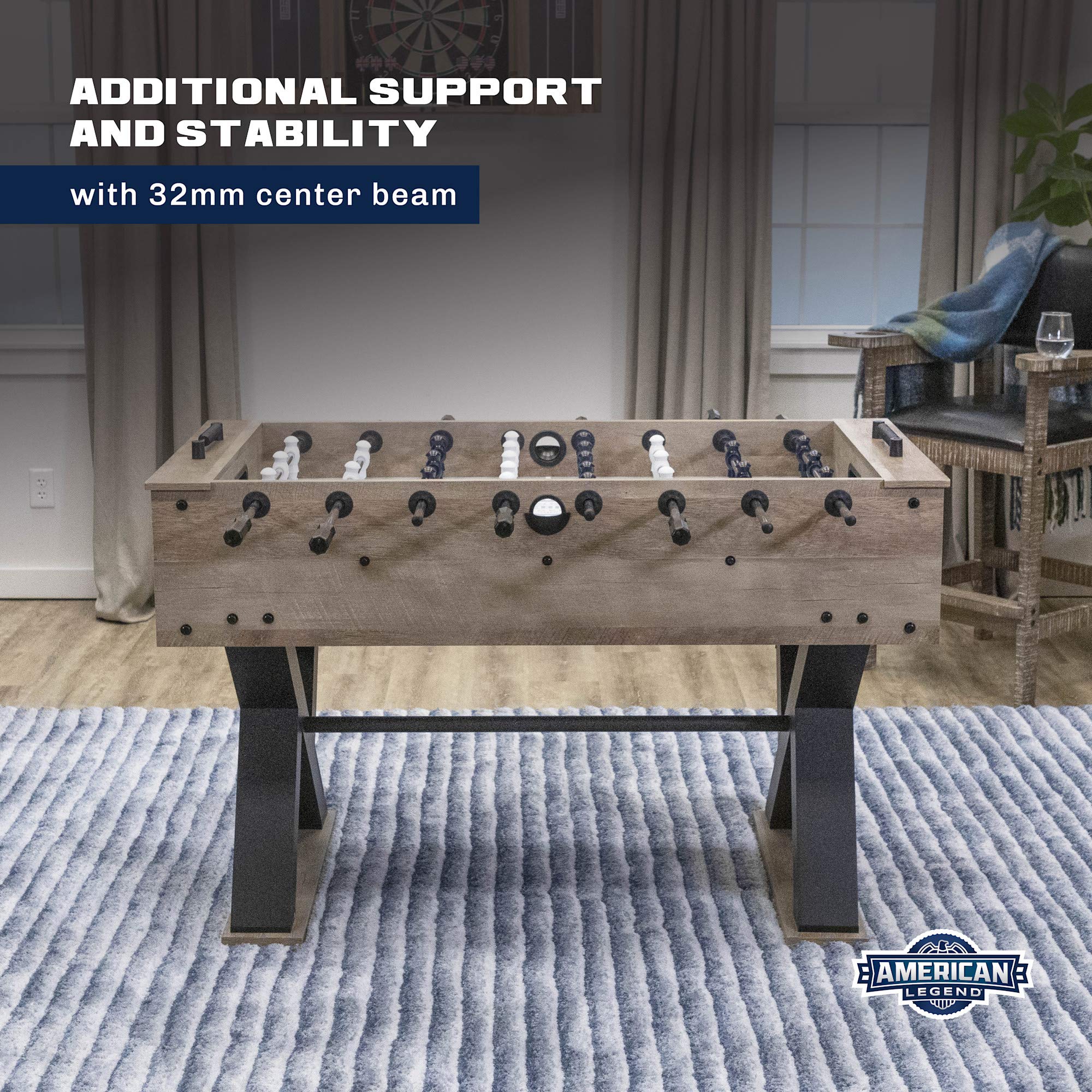 Kirkwood 54" American Legend Foosball Table, Grey
