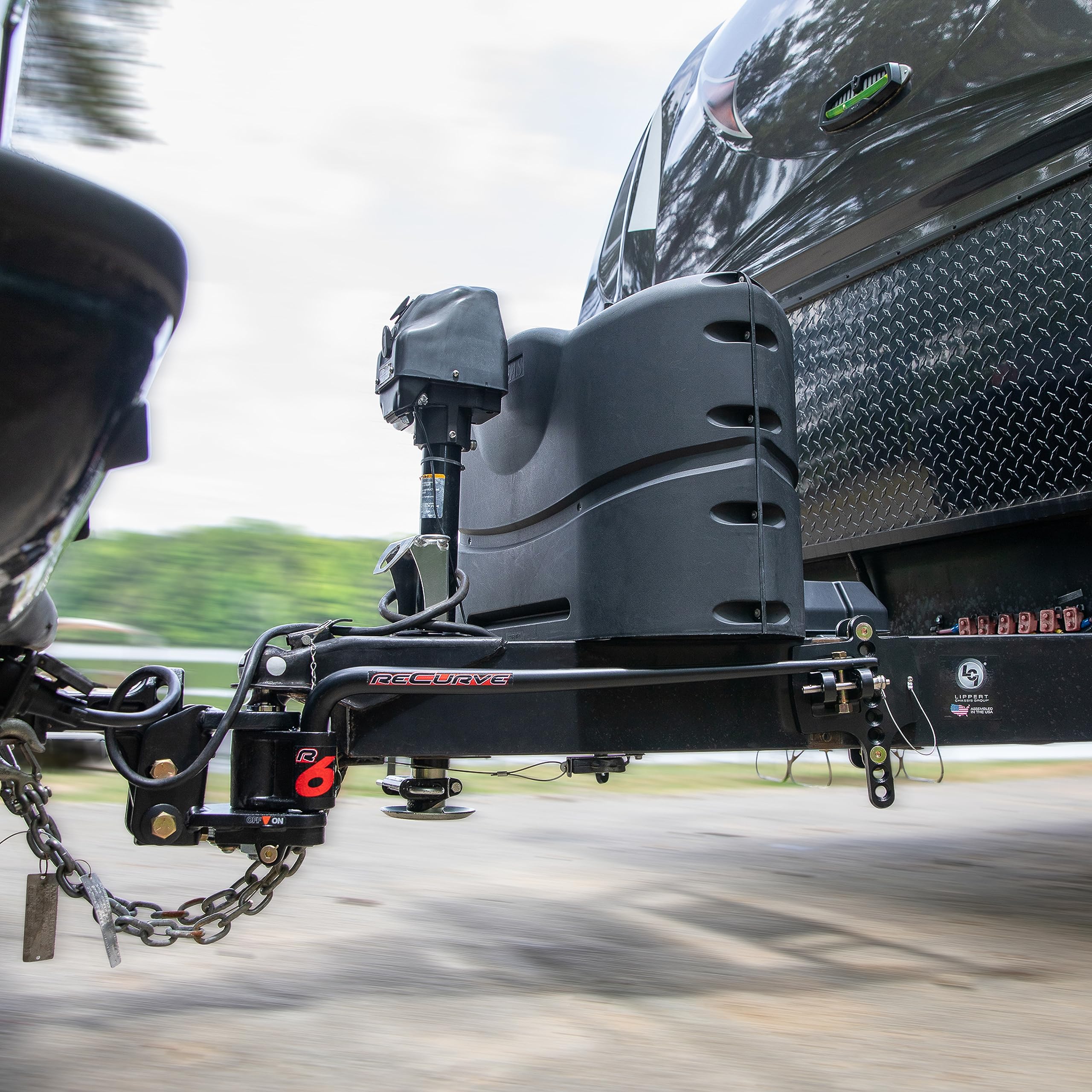 Eaz-Lift Camco ReCurve R6 1,200lb Camper/RV Weight Distribution Hitch - Features Premium Adaptive Sway Control & 2-5/16" Hitch Ball w/15,000lb Max Rating - 1,400lb Max Tongue Weight Rating (48734)