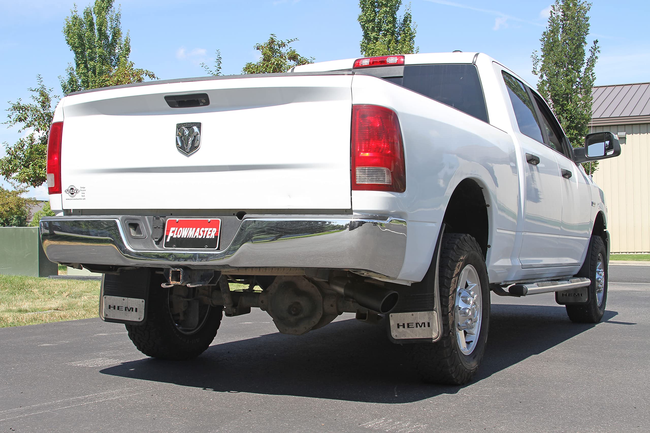 Flowmaster FlowFX 717867 Cat-Back Exhaust Kit 3 Inch 409 Stainless Steel 4.5 Inch Black Ceramic Coated 304 Stainless Steel Tip Compatible with 2003-2012 Dodge Ram 2500/3500 5.7L 2/4WD all Wheelbases