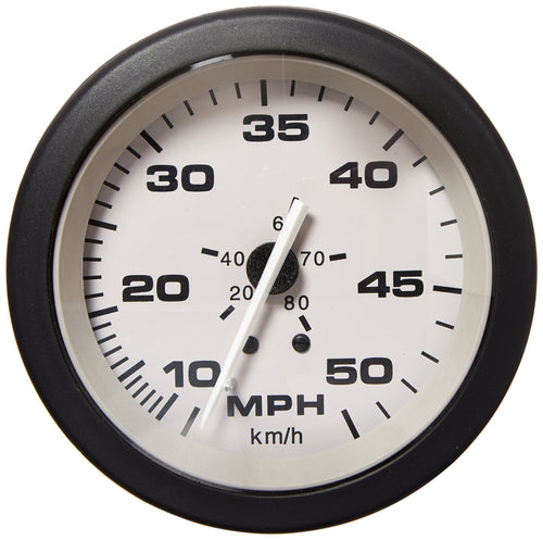 Sierra 61547P Scratch Resistant Driftwood Speedometer Kit, 10 to 50 Mph Dial Range, 3"
