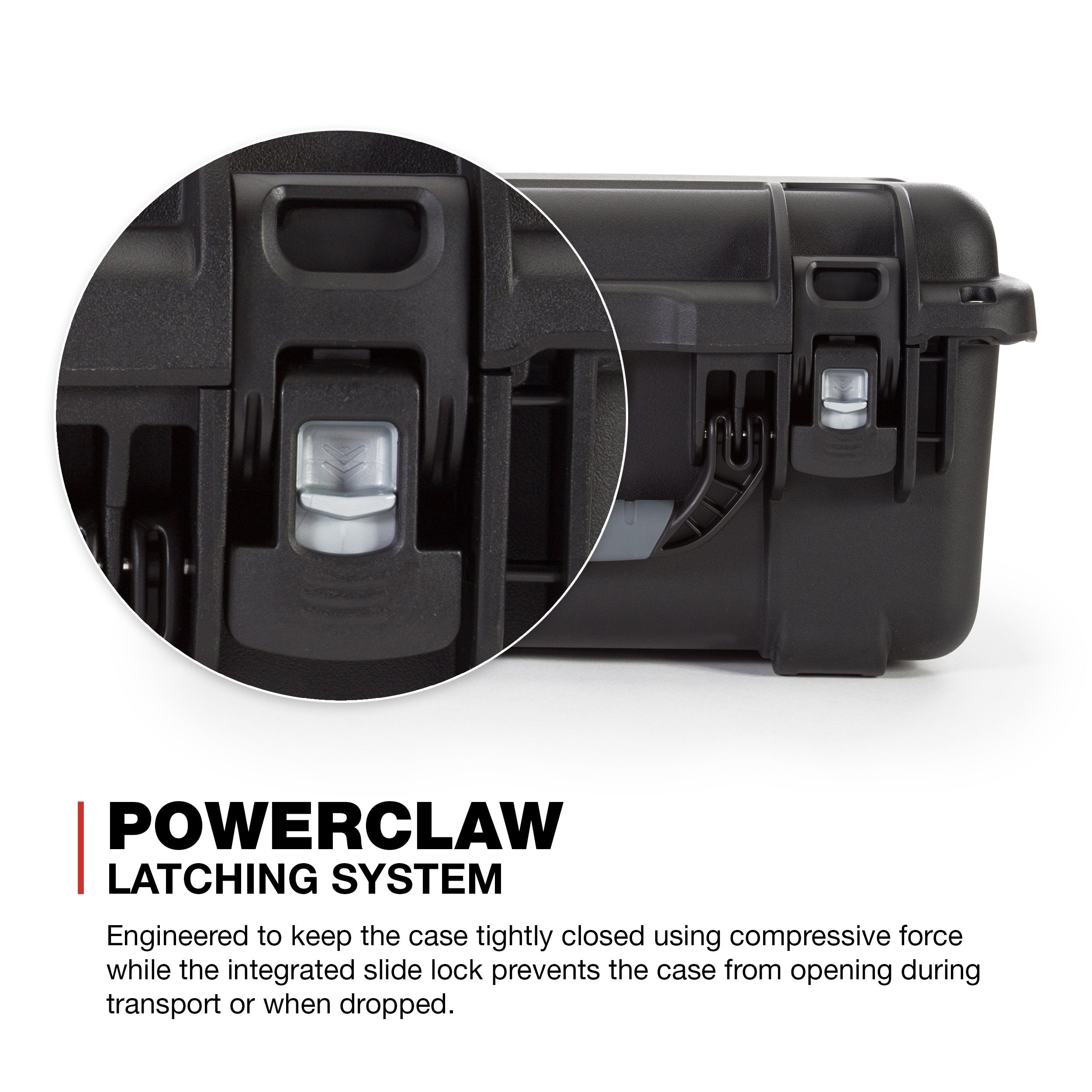 Waterproof Nanuk 918 Hard Case with Lid Organizer and Padded Divider - Black