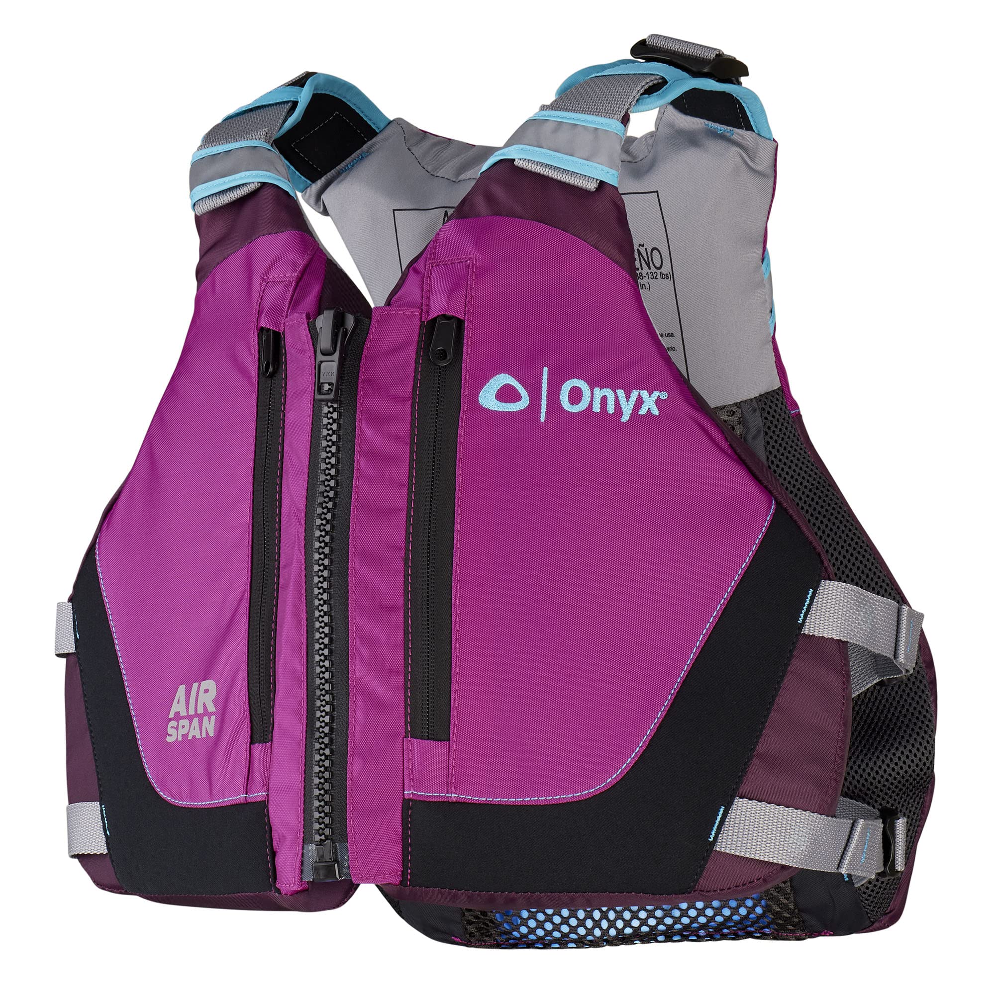 Onyx Breeze Air Span Life Jacket, Purple, XS/SM