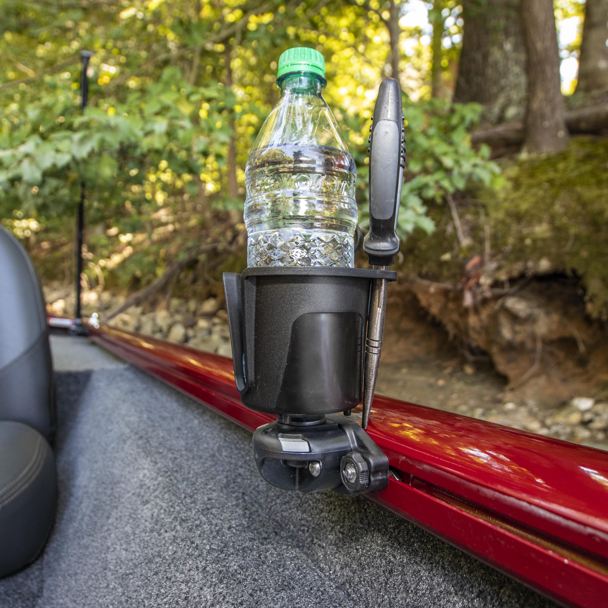RAILBLAZA DrinkHold – Cup Holder for Kayak & Boat Secure Bases, fits Tumblers, Cans, Bottles, and More