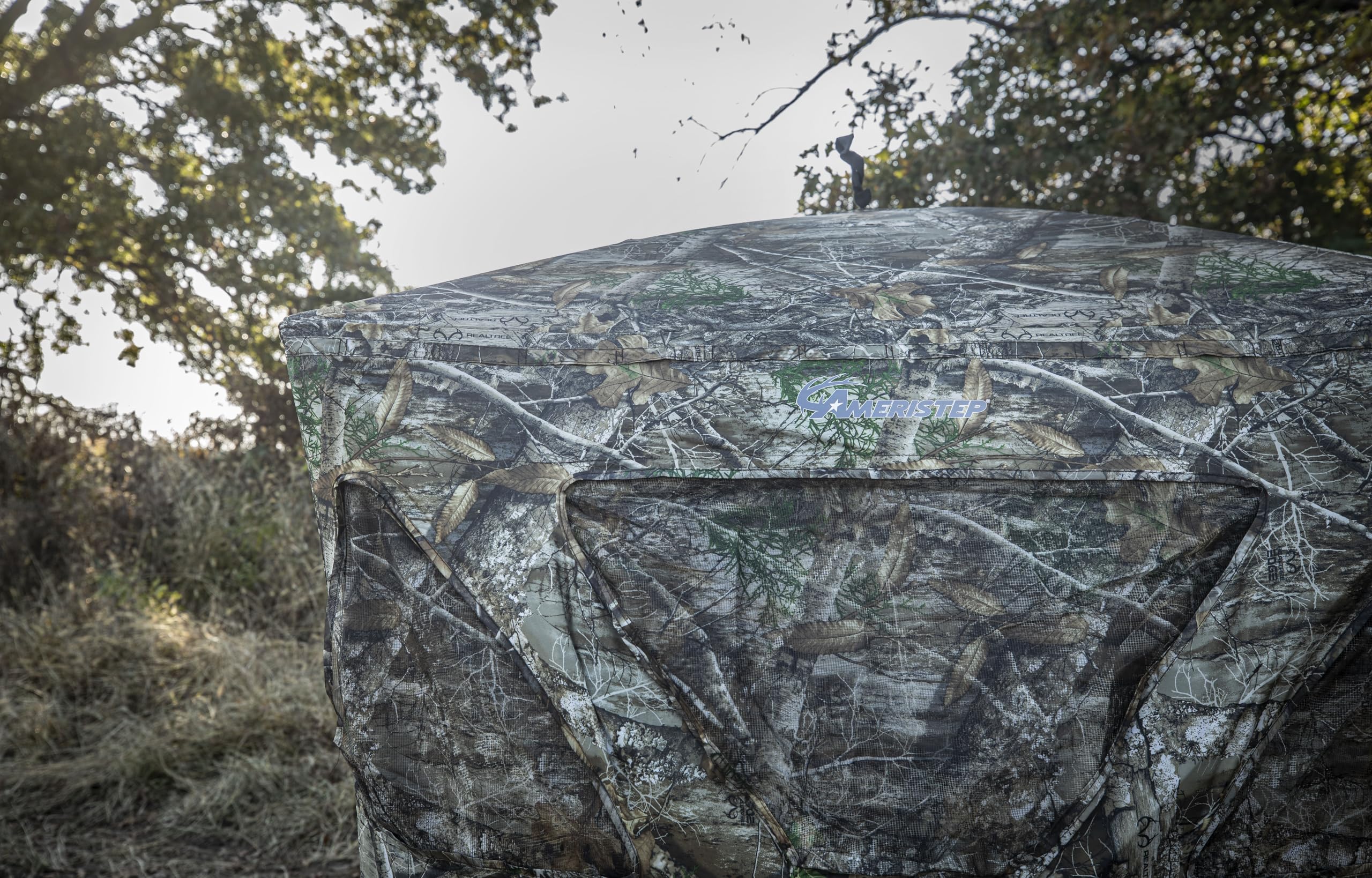 Care Taker Ameristep Kick Out Pop-Up Ground Blind, Premium Hunting Blind, Mossy Oak Break-Up Country Camo, AMEBL3030