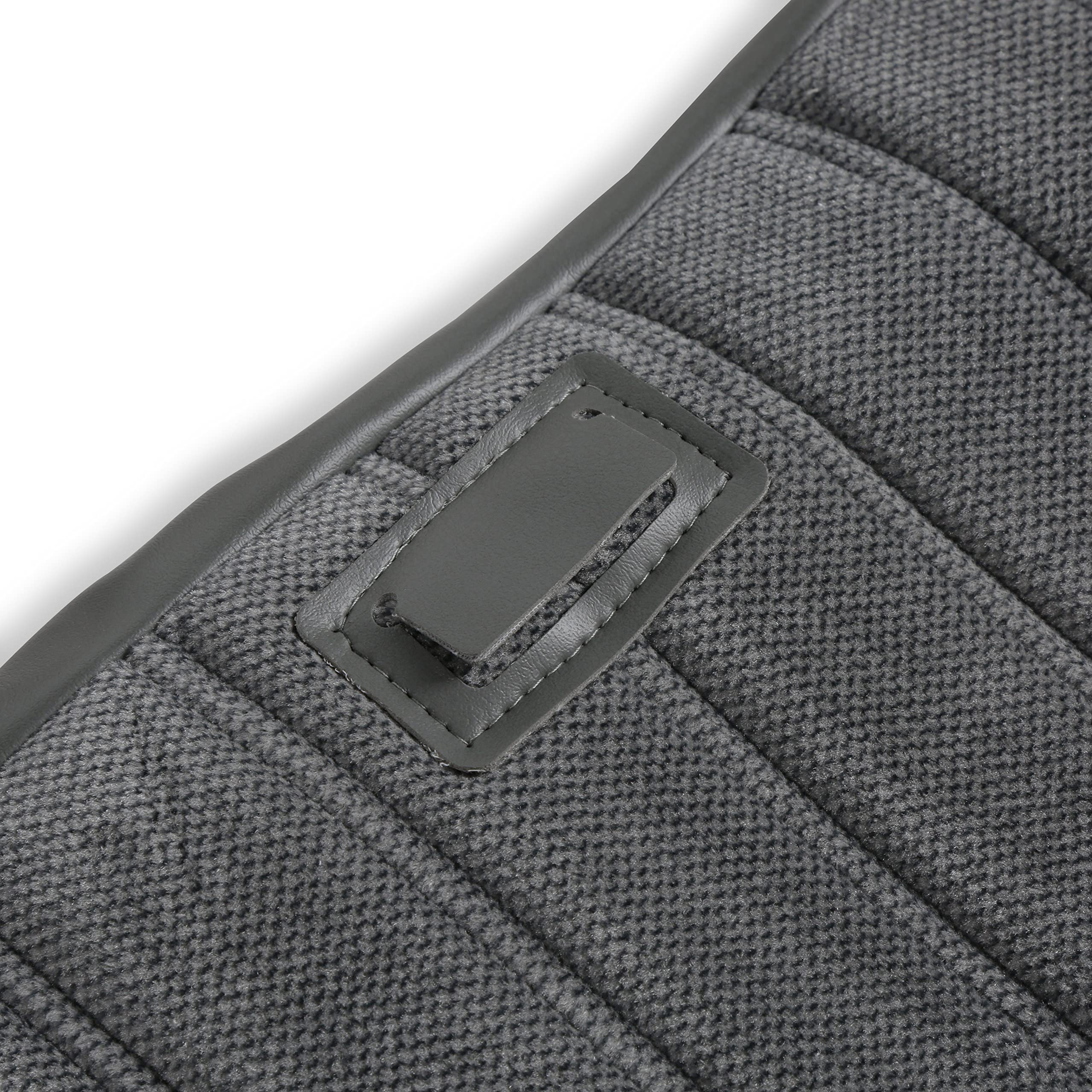 05-299 Brothers Trucks Seat Upholstery Full Pleat Cloth/Vinyl Grey/Charcoal