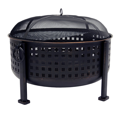 Langston Pleasant Hearth OFW821RC 12" Deep Bowl Fire Pit