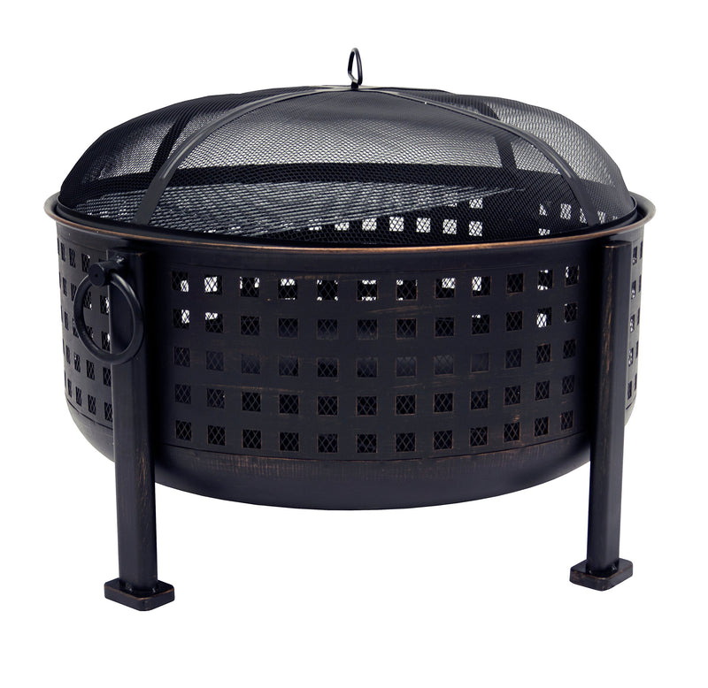 Langston Pleasant Hearth OFW821RC 12" Deep Bowl Fire Pit