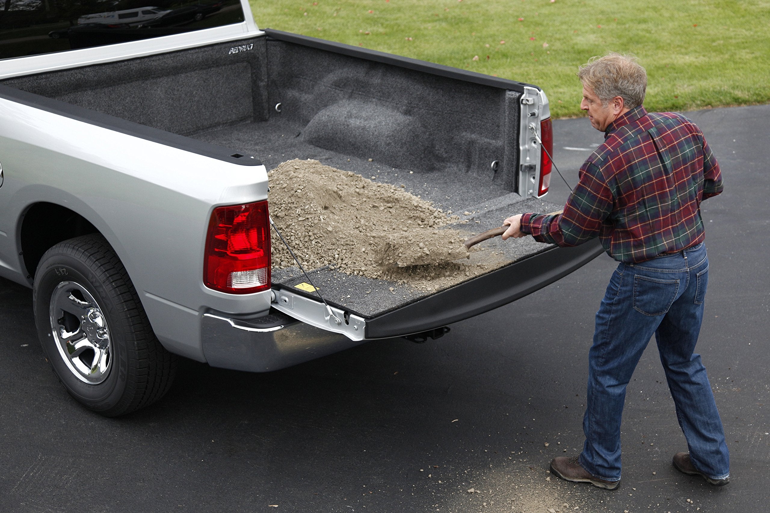 Bedrug Bed Liner Classic | Fits 2002 - 2018 Ram, 2019 - 2024 Ram (Classic Body), 2003 - 2024 Ram 2500/3500 w/o Rambox (BRZSPRAYON is required over Spray-In Liner), Charcoal Grey | BRT02SBK