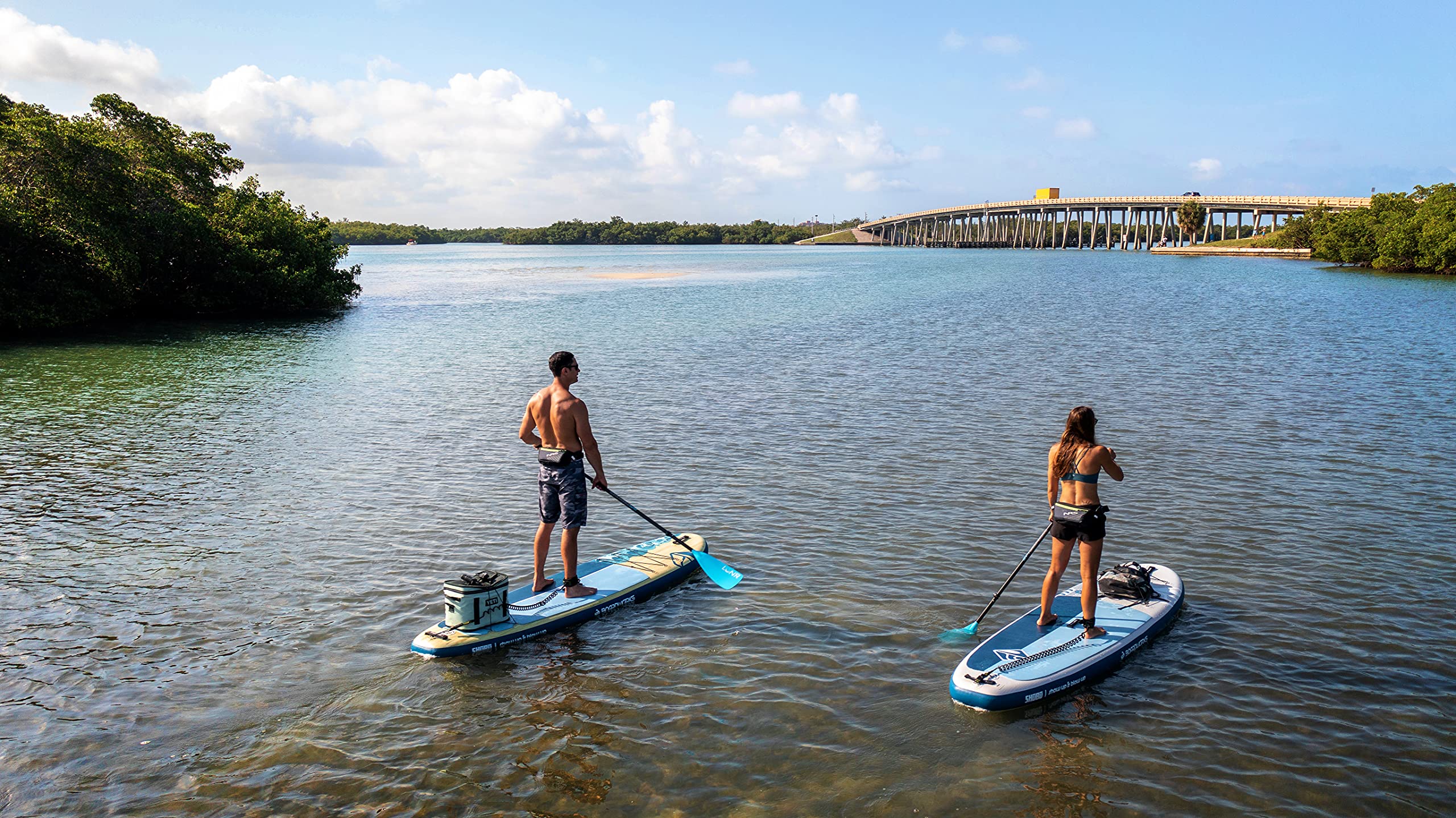 Boardworks SHUBU Kanaloa Inflatable Stand-Up Paddle Board (iSUP) - SUP Package Includes Three Piece Paddle, Backpack Carry Bag, Leash, Dry Bag, Phone Case and Pump (SUP) Complete Kit - 10’4