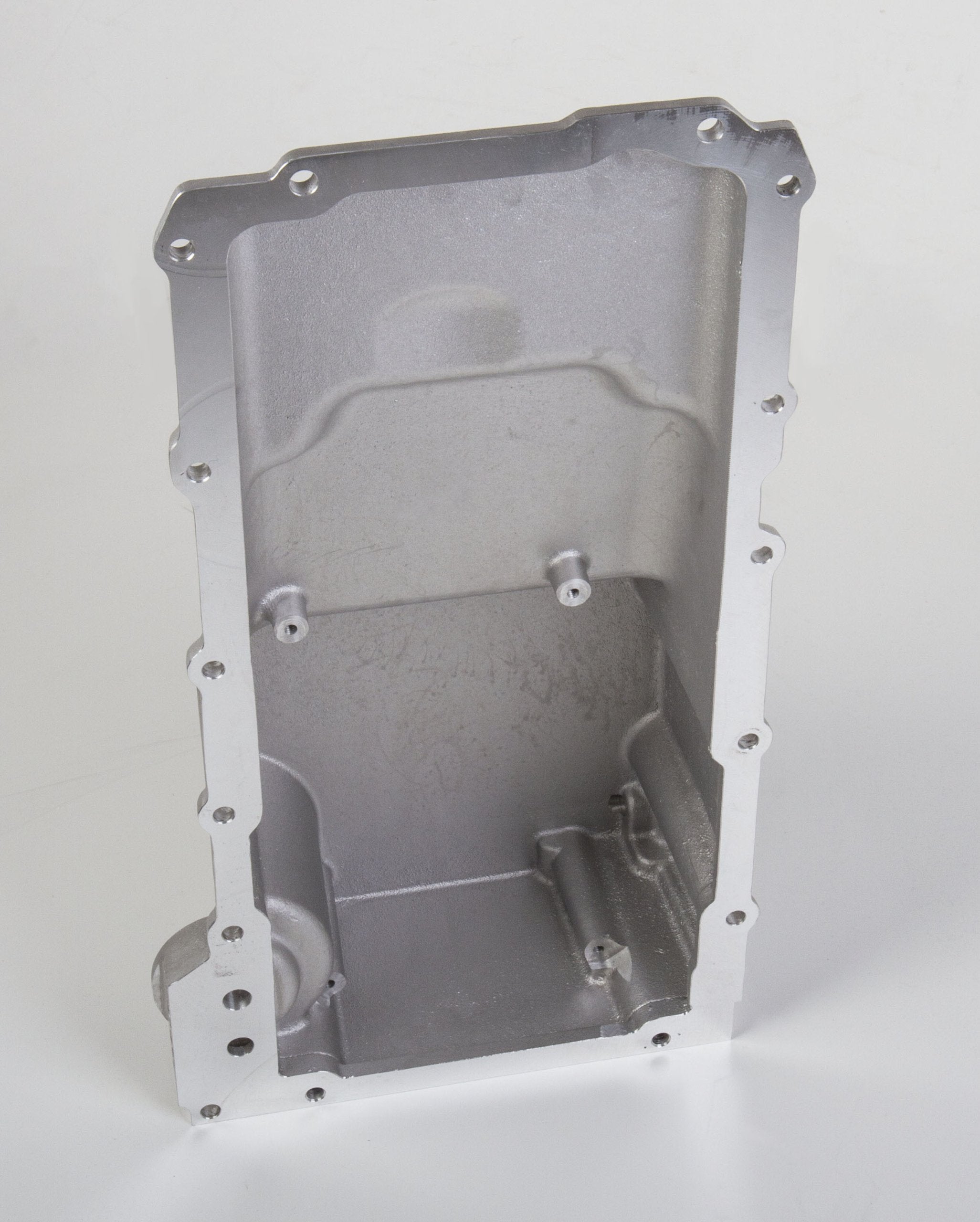 Holley LS Swap Oil Pan 302-2BK - Carbon Black Ceramic - additional front clearance