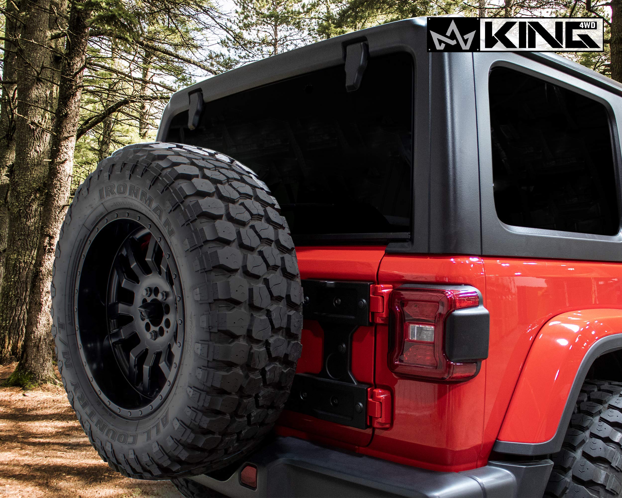 4WD King RTG Heavy Duty Tire Carrier - JL 2018-2020 Jeep Wrangler & Wrangler Unlimited