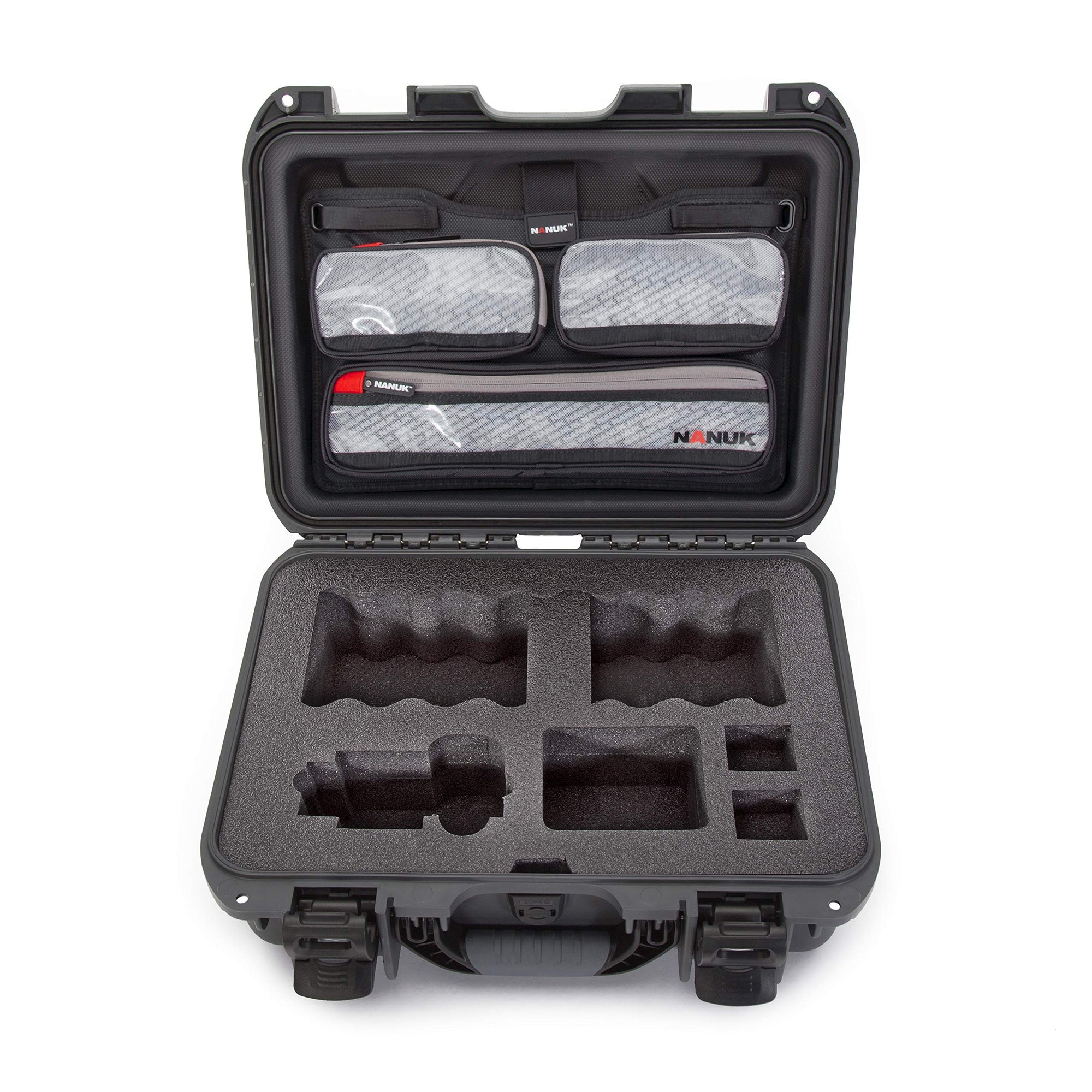 Waterproof Nanuk 920 Hard Case with Lid Organizer for Sony A7R Size Camera - Graphite (920-SON7)