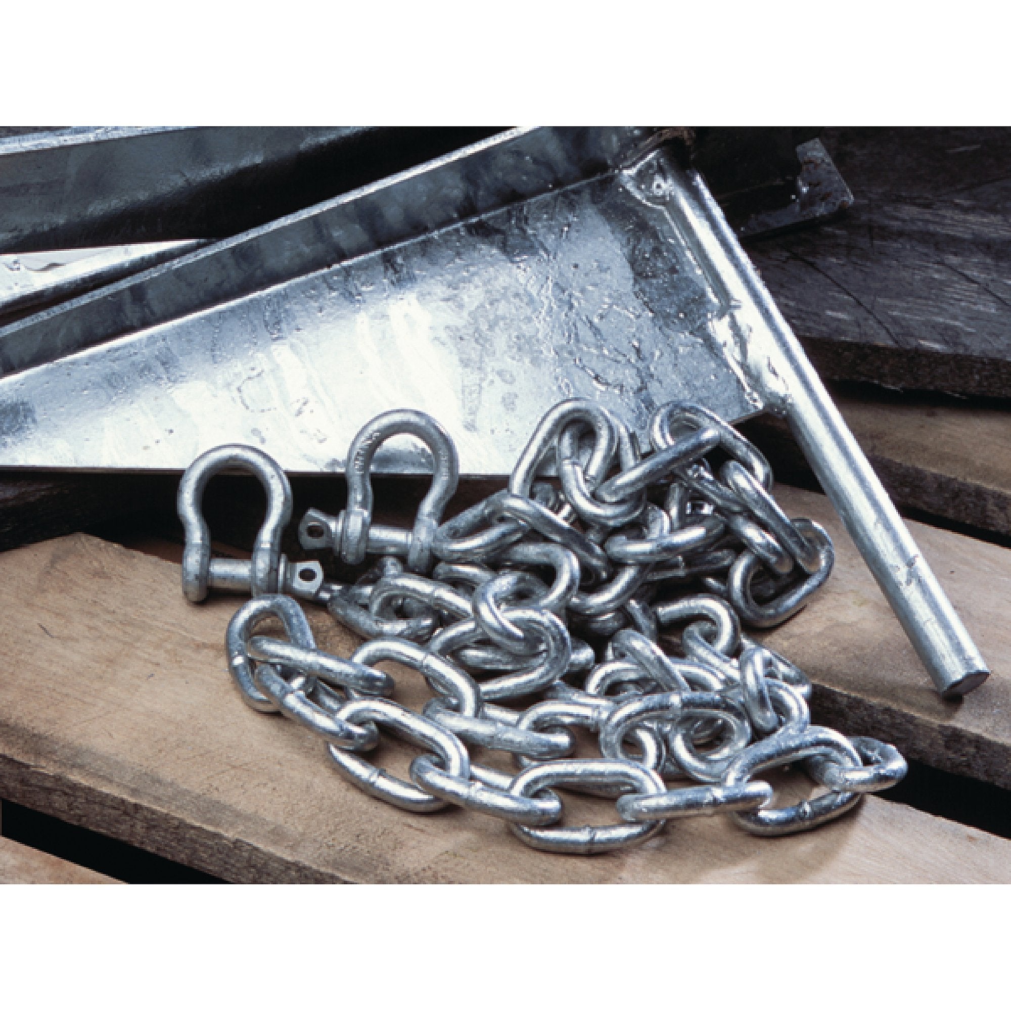 Boat Anchor Chain Tie Down Engineering | 1/4 in. x 5 ft. Chain | Anchor Accessories | Boat Accessories | Working Load 1,250 lbs