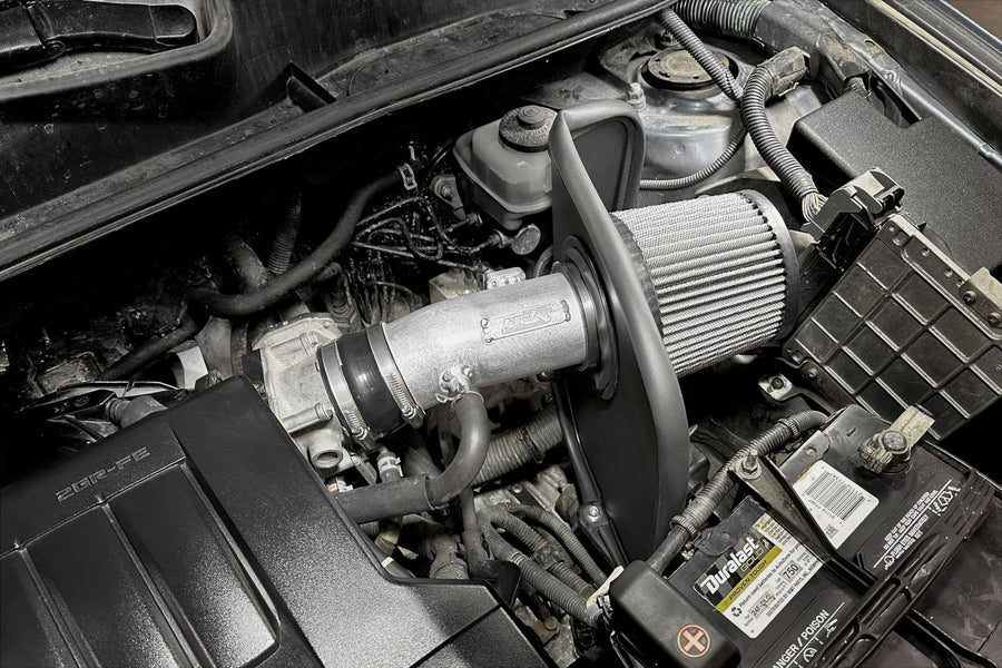 Blue HPS Air Intake Kit with Heat Shield Compatible for 2006-2012 Toyota Rav4 3.5L V6, 827-740BL