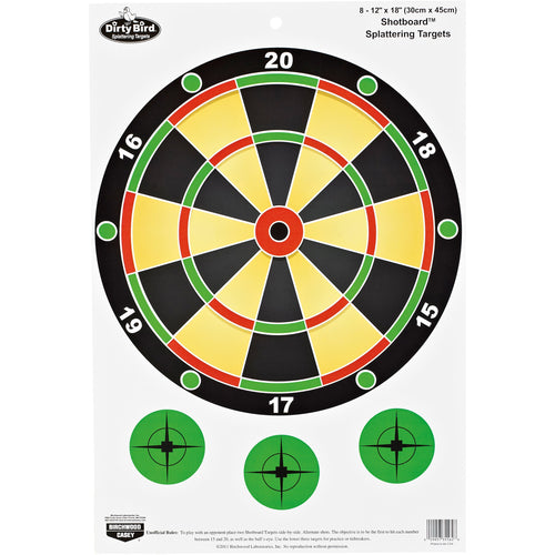 Pregame Birchwood Casey Targets (Per 100), Shotboard, 12 x 18-Inch