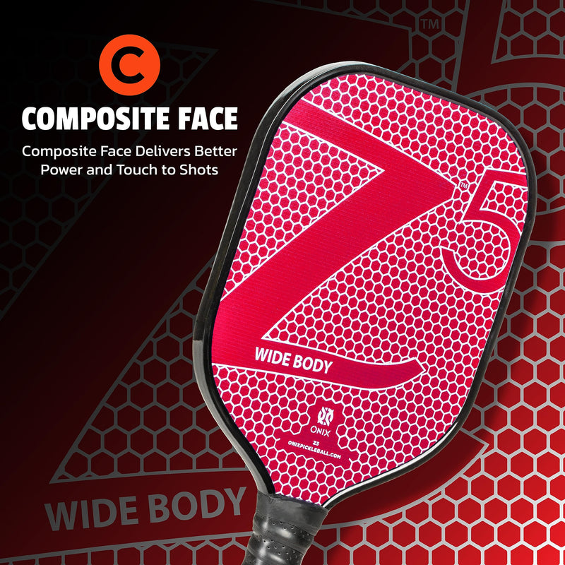 Composite Onix Z5 Pickleball Paddle, Red