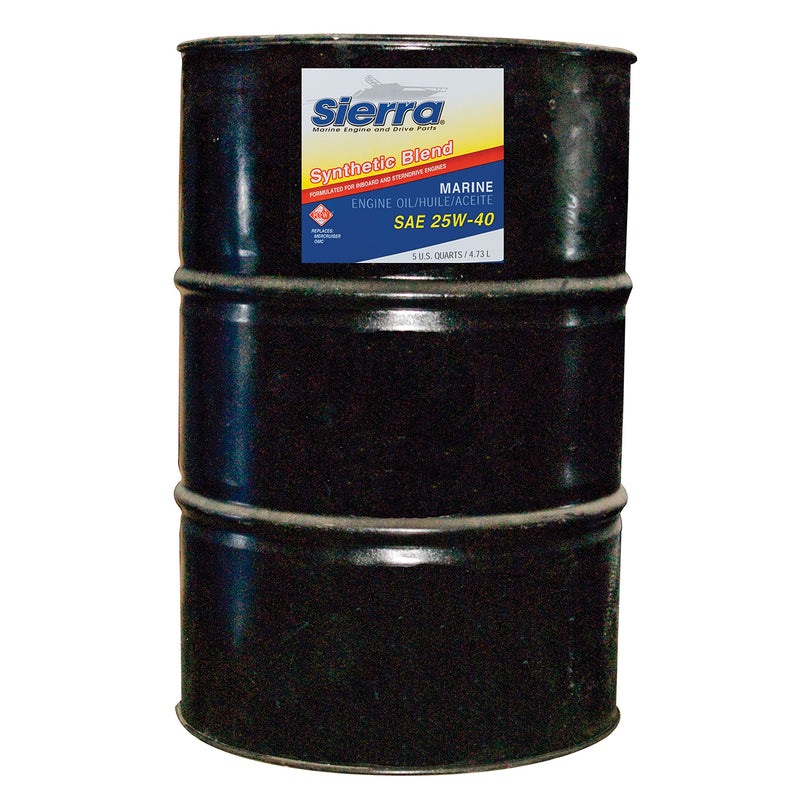 Sierra 18-9440-7 25W-40 Synthetic Blend Engine Oil - 55 Gallon