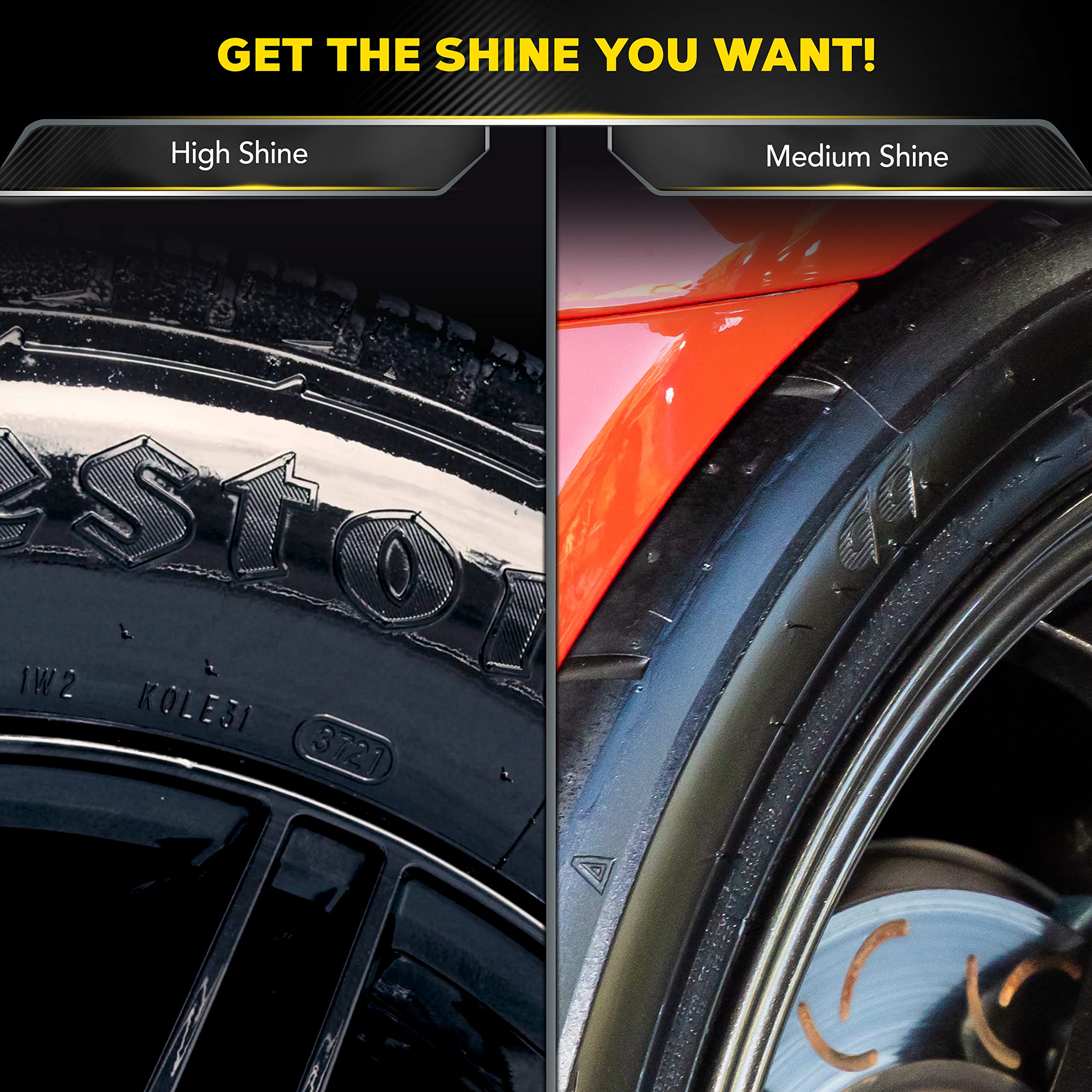 Hybrid Ceramic Tire Shine Meguiar's - Long-Lasting Shine That's Durable & Water-Resistant Hybrid Ceramic Technology - 16 Oz Spray
