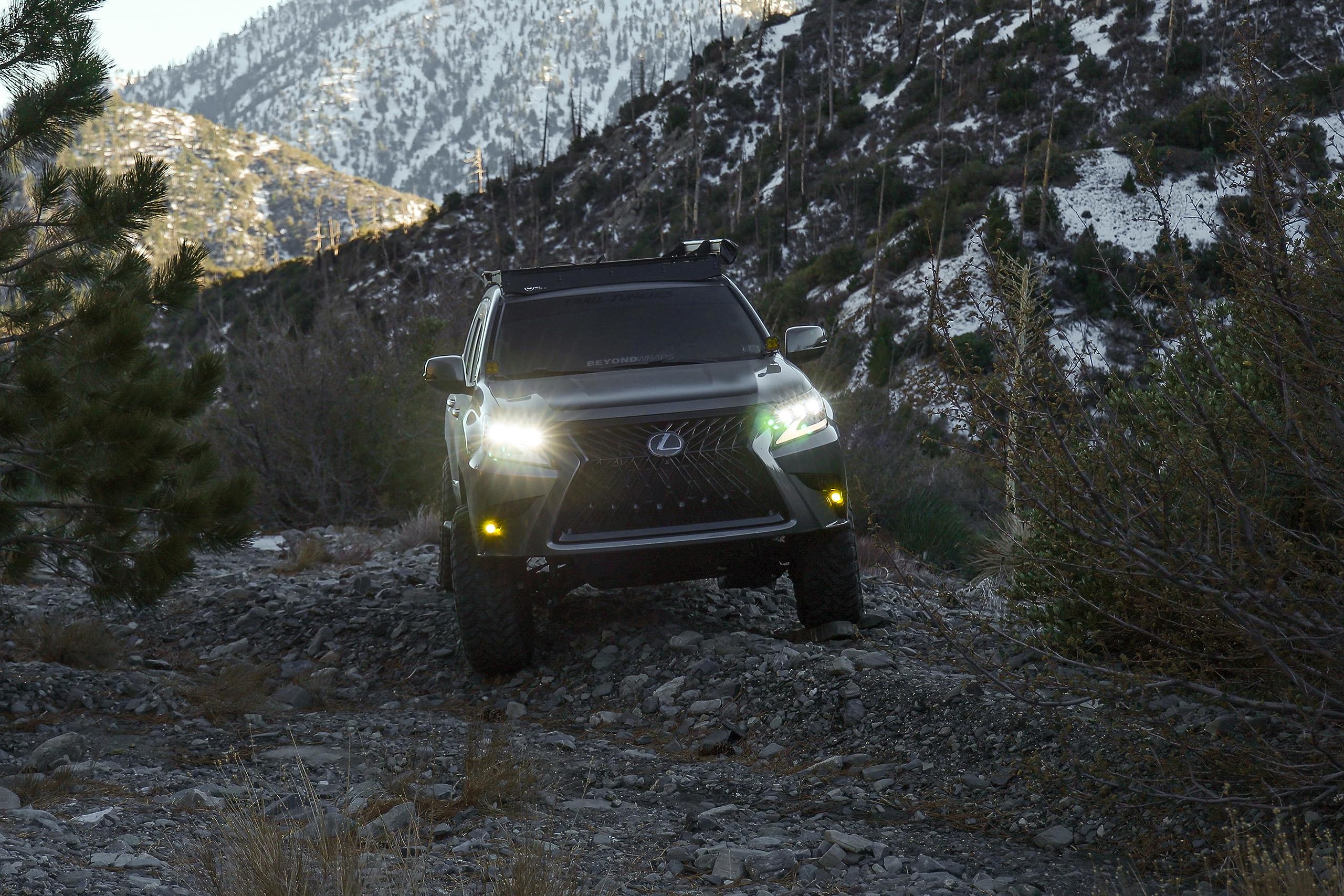 Attica4x4 Cobra-Tek - SOL SERIES Full LED Headlights | Compatible with Lexus GX460 (2014-2019) | Modern Design with DRL and Sequential Turn Signals | Glossy Black Clear.