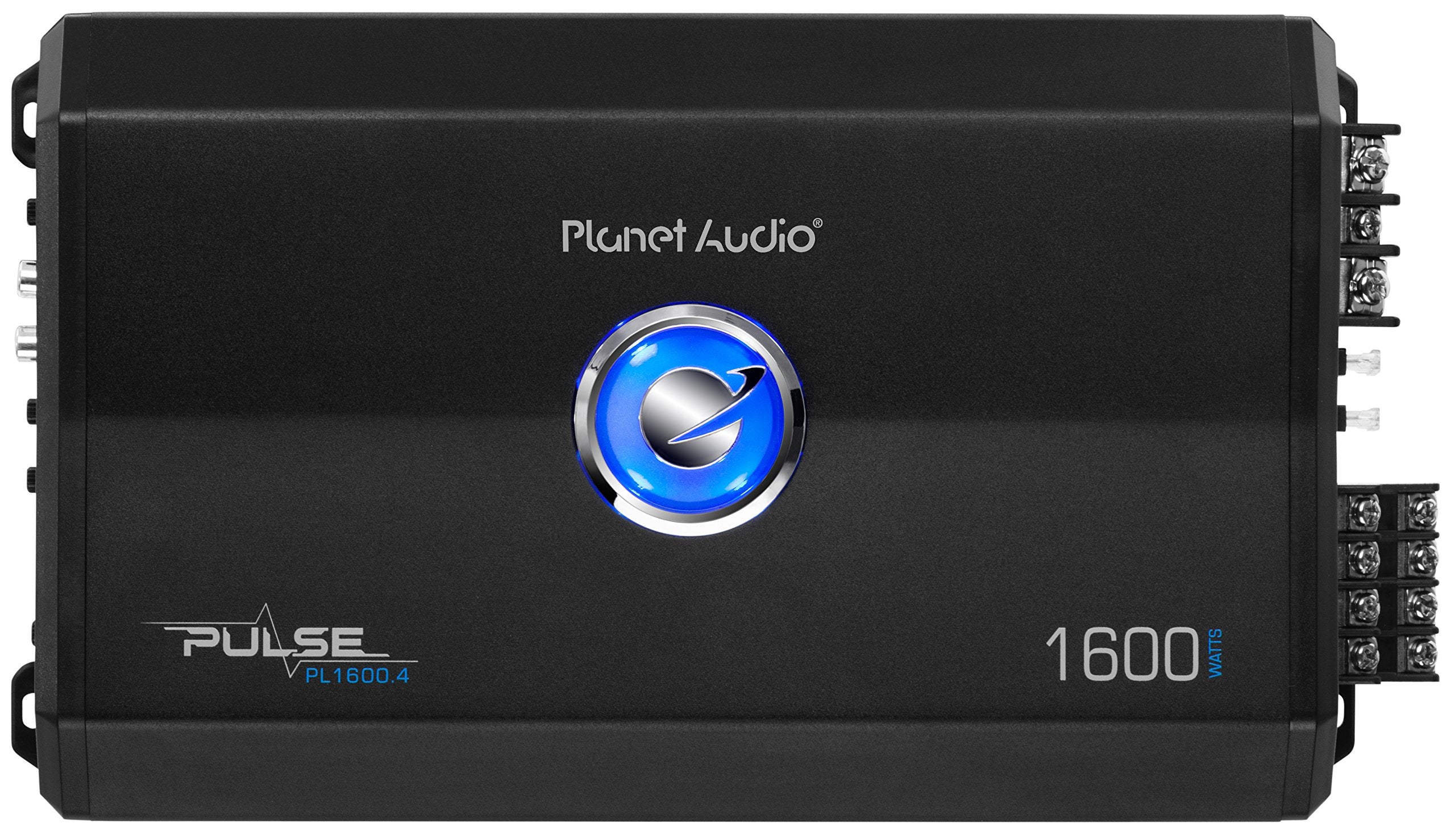 Planet Audio 4 Channel Car Amplifier PL1600.4 - 1600 High Output, High/Low Level Inputs, High/Low Pass Crossover, Hook Up to Subwoofer for Bass