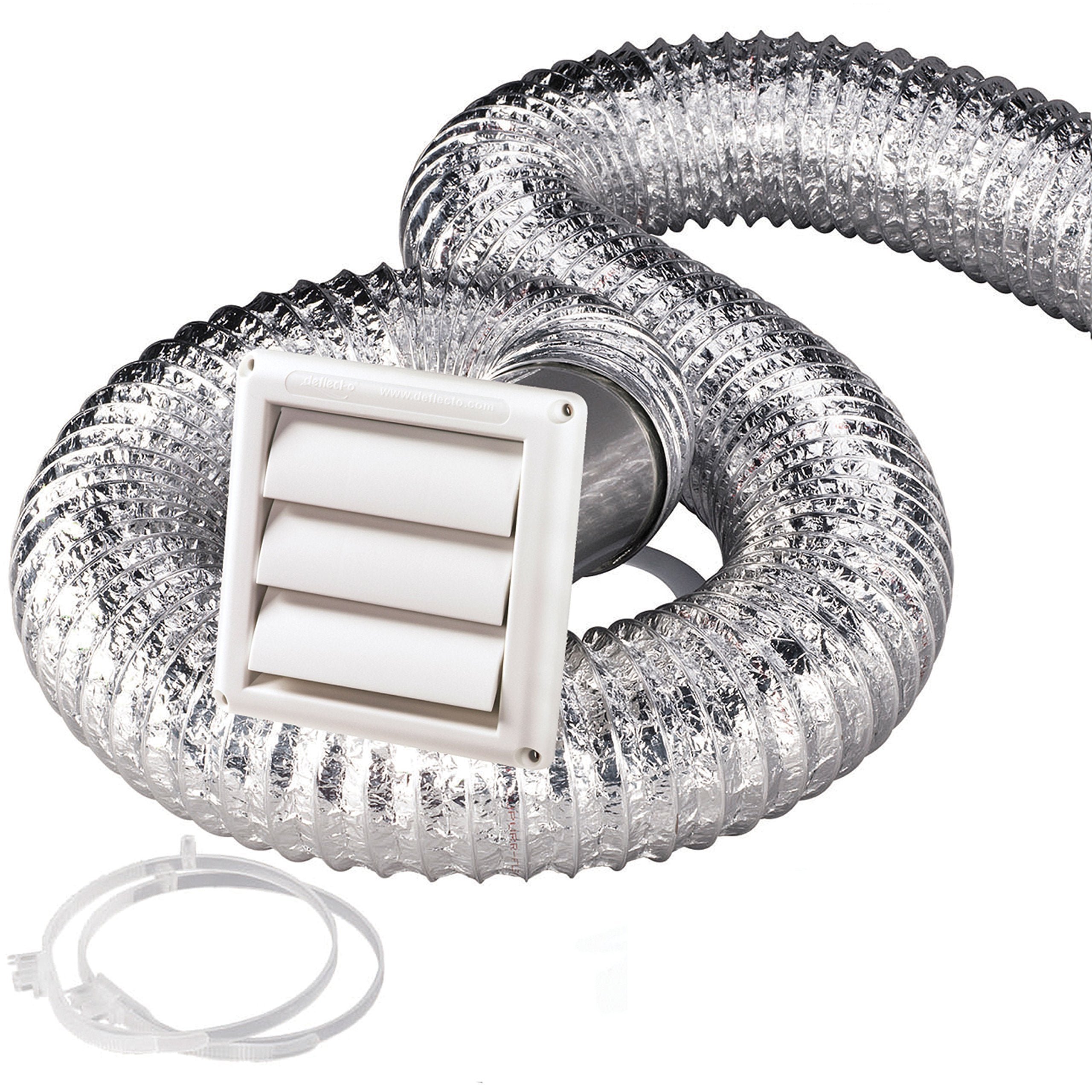 SK5WF Deflect-0 Dryer Vent Kit with 5' SUPPUR-Flex Clothes Dryer Transition Duct